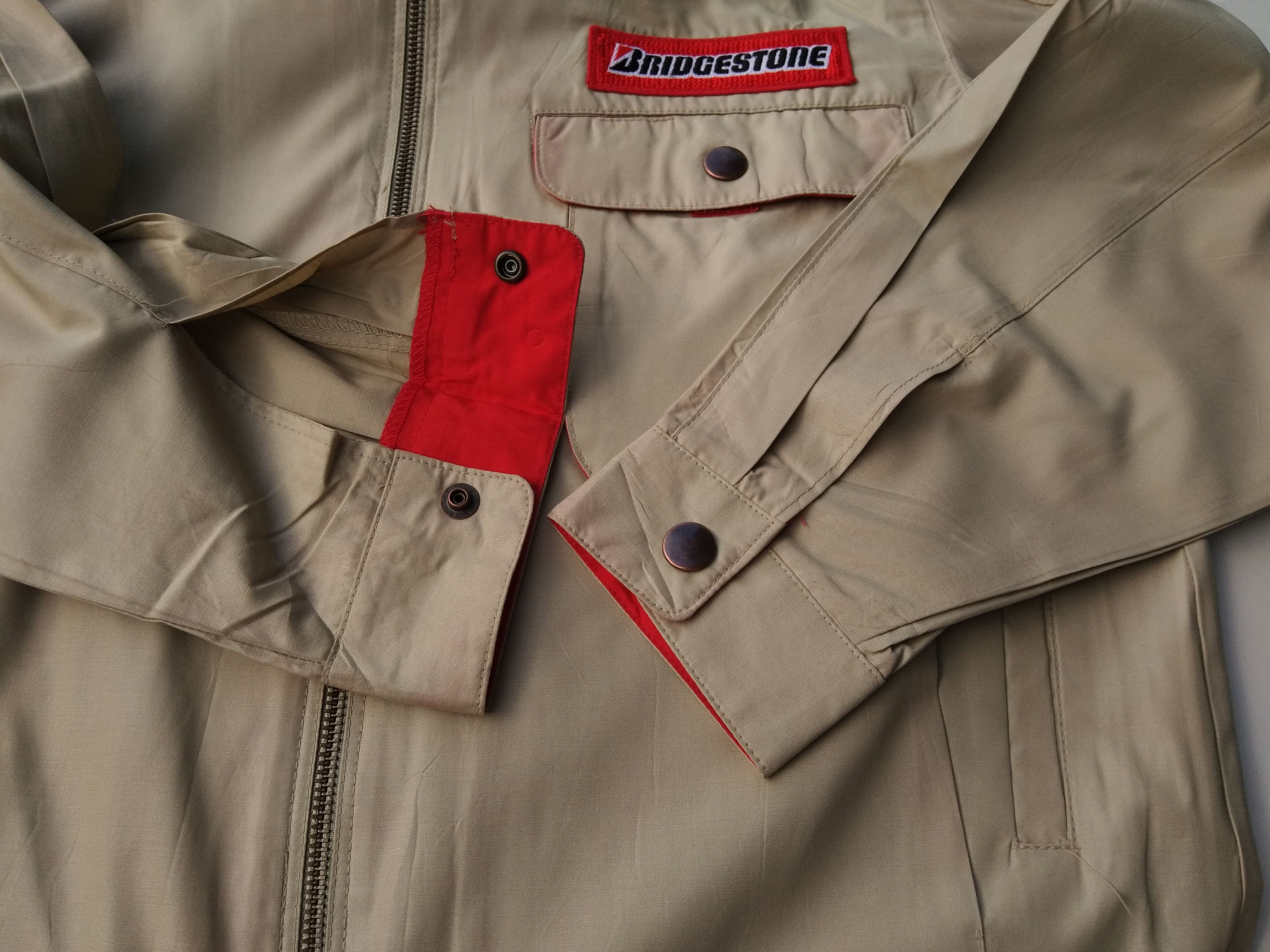 Japanese Brand × Vintage BRIDGESTONE NYLON LIGHT JACKET Size US L / EU 52-54 / 3 - 13 Thumbnail