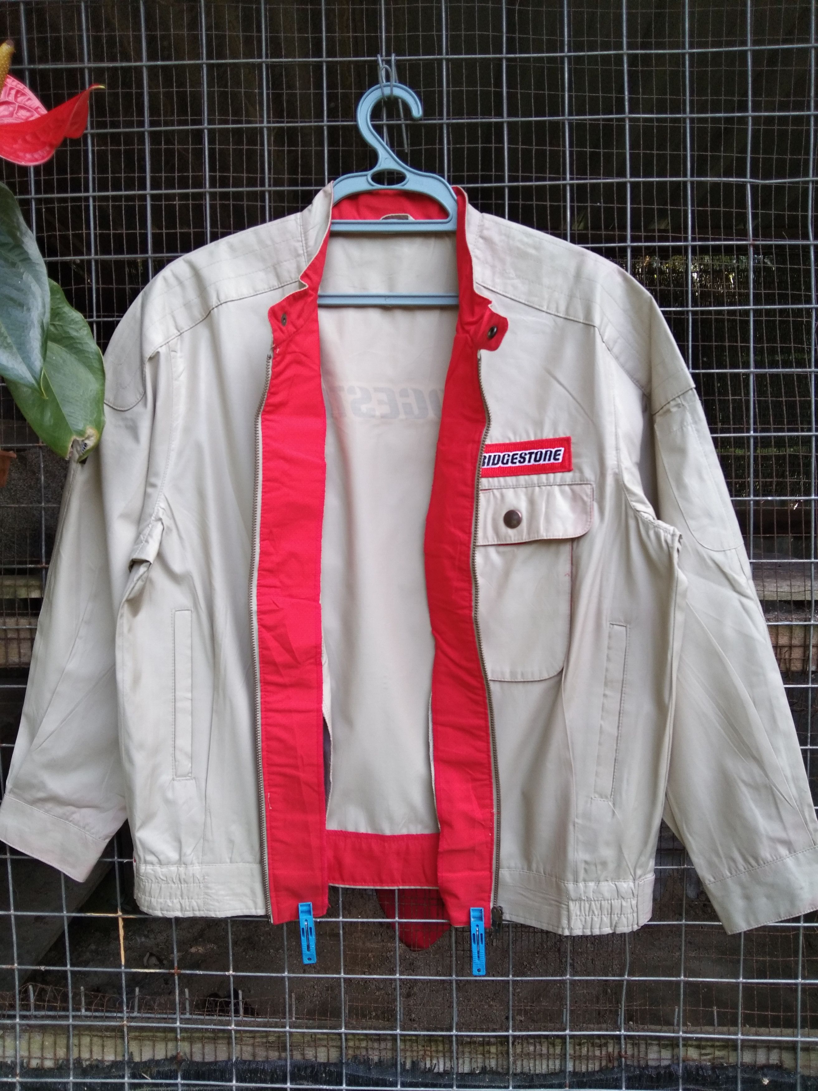 Japanese Brand × Vintage BRIDGESTONE NYLON LIGHT JACKET Size US L / EU 52-54 / 3 - 9 Thumbnail