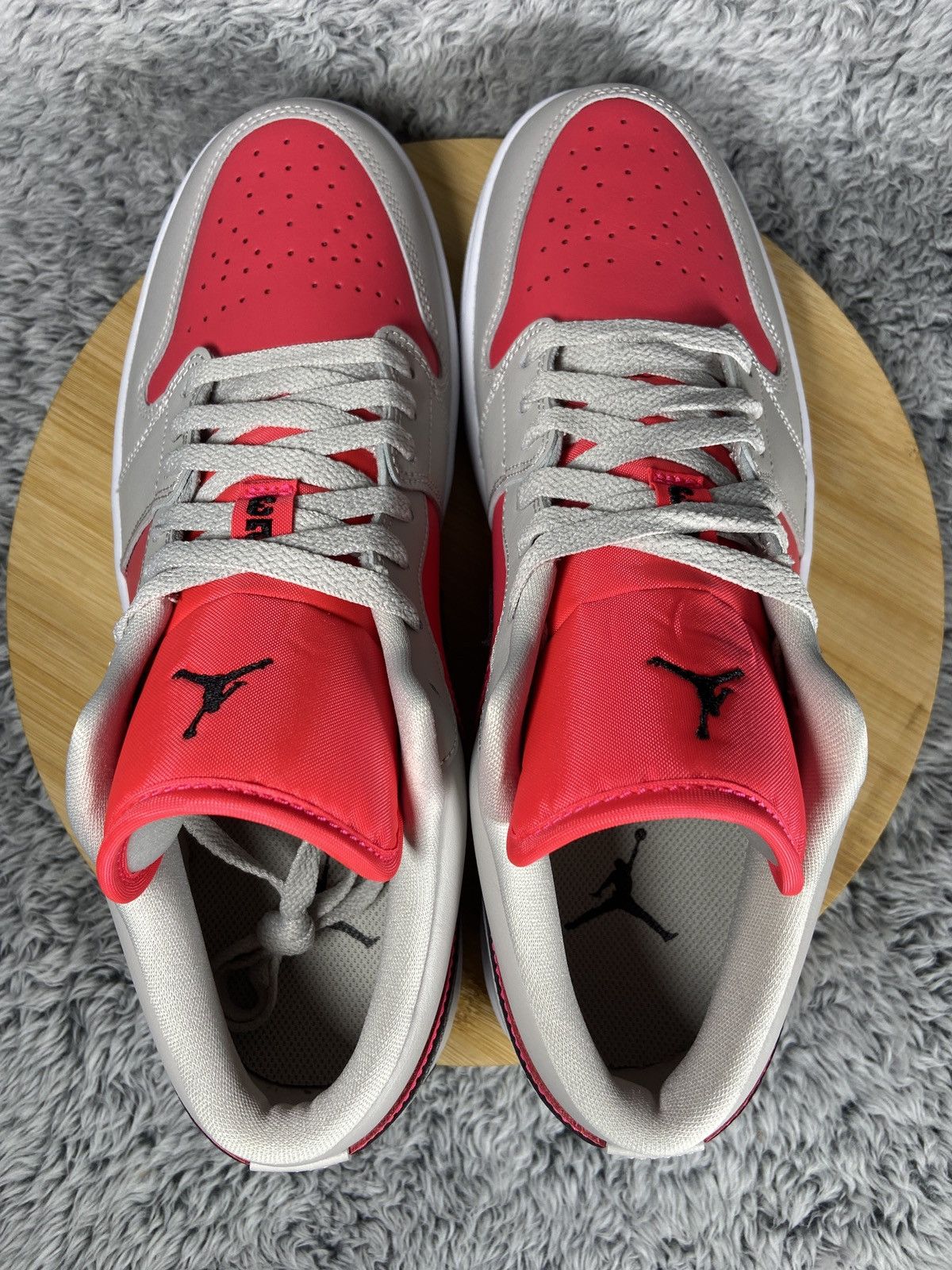 Jordan Brand Air Jordan 1 Low 'Light Iron Ore Siren Red' Women Size 12 Size US 12 / EU 45 - 7 Thumbnail