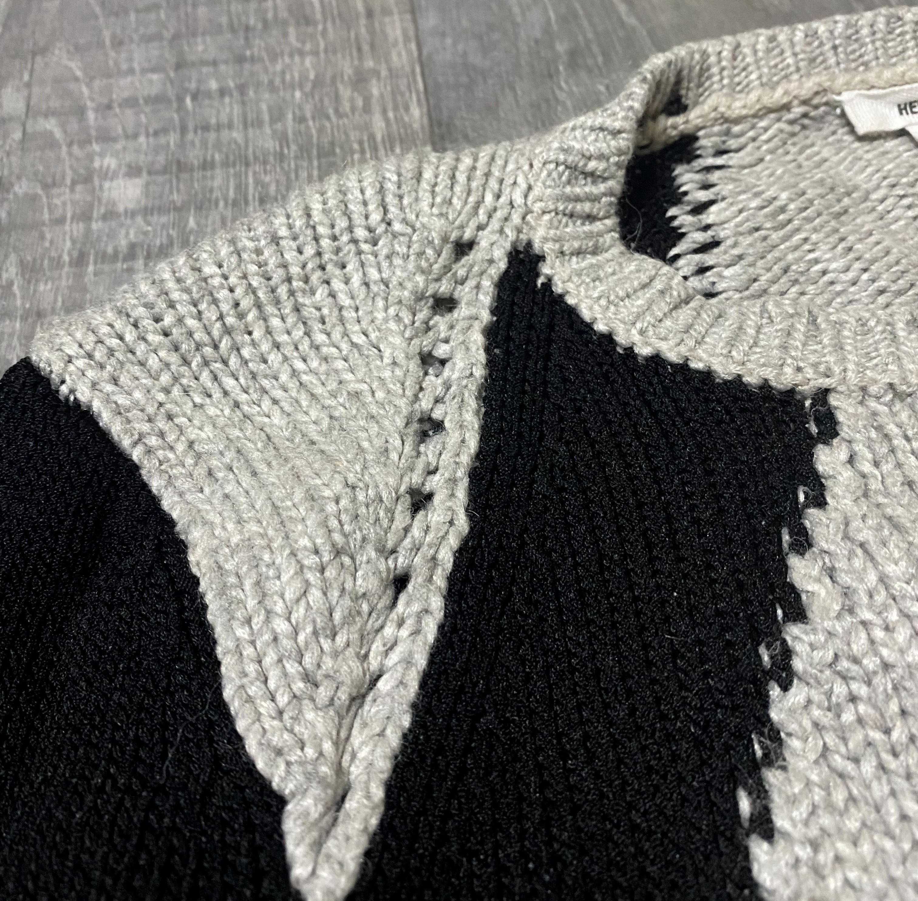 Helmut Lang Women's Helmut Lang Asymmetrical Mesh Embroidered Sweater Size S / US 4 / IT 40 - 8 Thumbnail