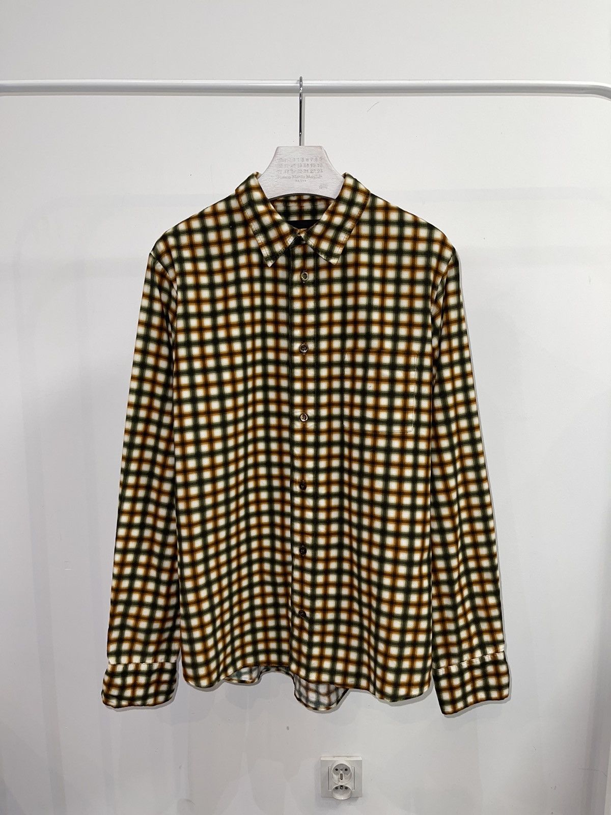 image of Ss08 Alexander Mcqueen Corduroy Flannel Button Up Shirt, Men's (Size Large)