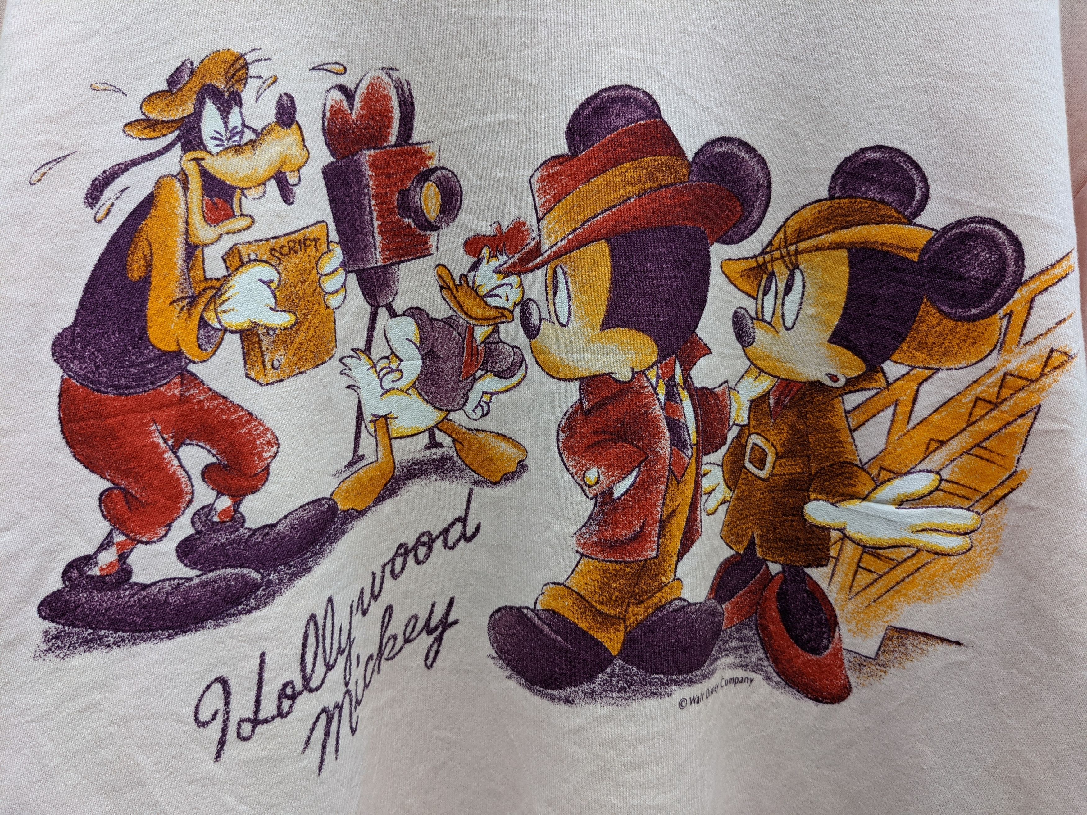 Disney × Mickey Mouse × Vintage Vintage Hollywood Mickey & Friend tee Size US L / EU 52-54 / 3 - 5 Thumbnail
