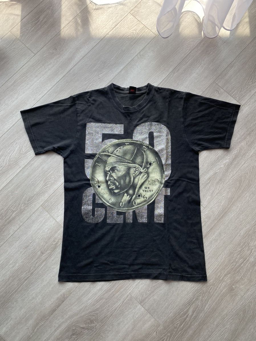 50 Cent × Rap Tees × Vintage Vintage Early 00s 50 Cent G Cap Rap T Shirt Size US M / EU 48-50 / 2 - 1 Thumbnail