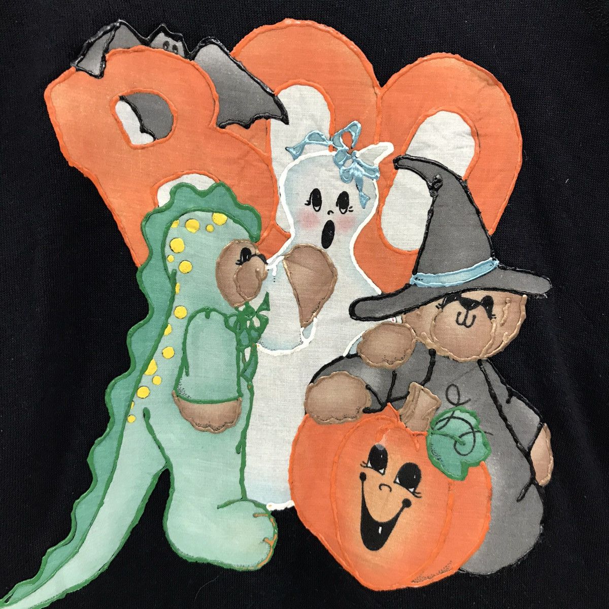 Hanes × Vintage Vintage Halloween Sweatshirt Big Logo Halloween Costume Size US L / EU 52-54 / 3 - 3 Thumbnail