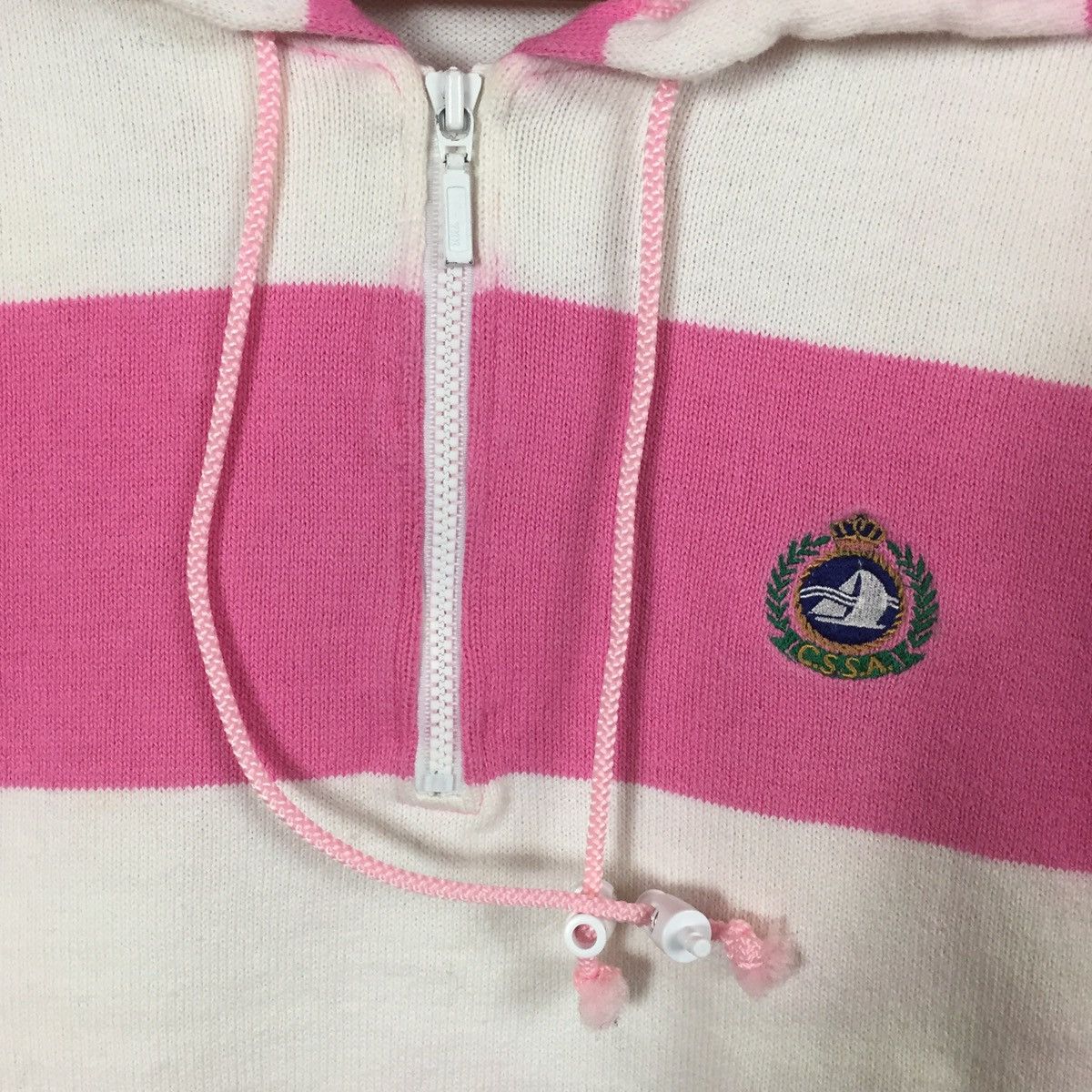 Japanese Brand × Vintage CSSA Hoodie California Sportsass Sensitive Ociation Striped Size US S / EU 44-46 / 1 - 3 Thumbnail