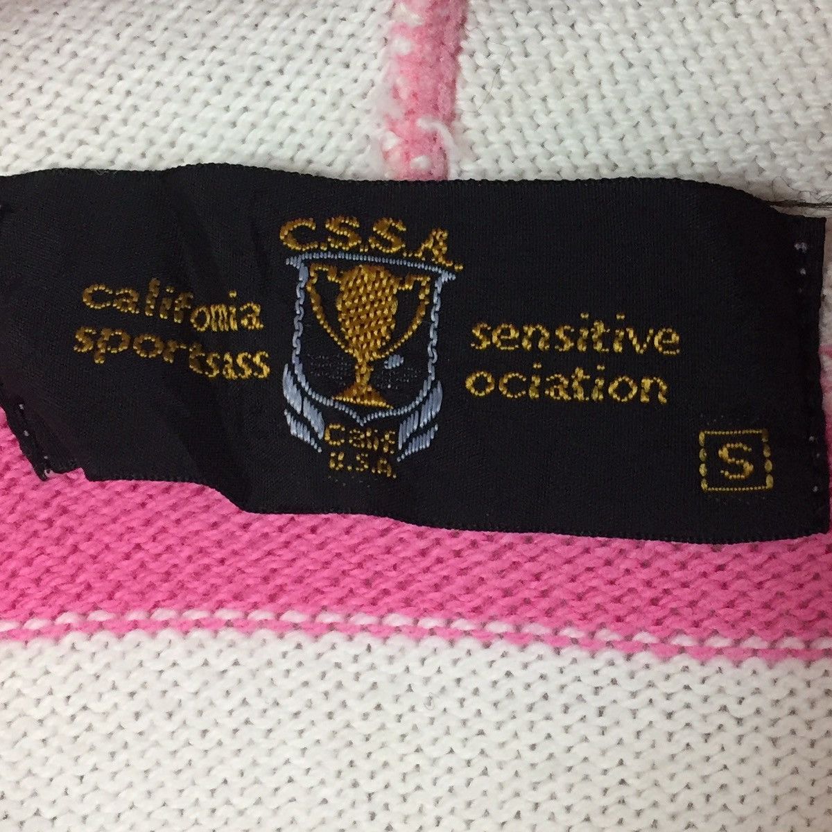 Japanese Brand × Vintage CSSA Hoodie California Sportsass Sensitive Ociation Striped Size US S / EU 44-46 / 1 - 5 Thumbnail