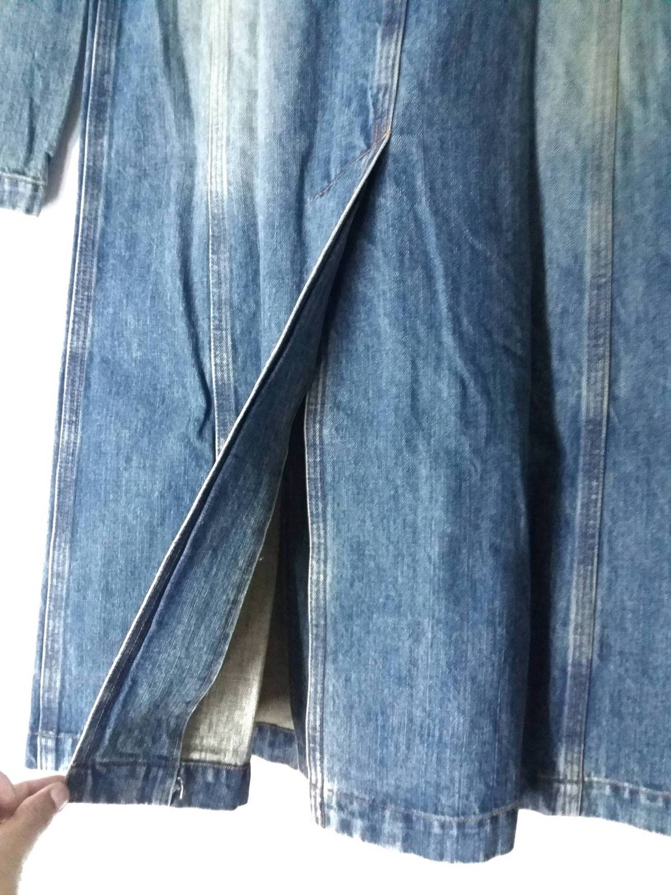 Issey Miyake × Tsumori Chisato 🔥Issey Miyake By Tsumori Chisato Vintage 1970's Denim Coat Size US S / EU 44-46 / 1 - 4 Thumbnail