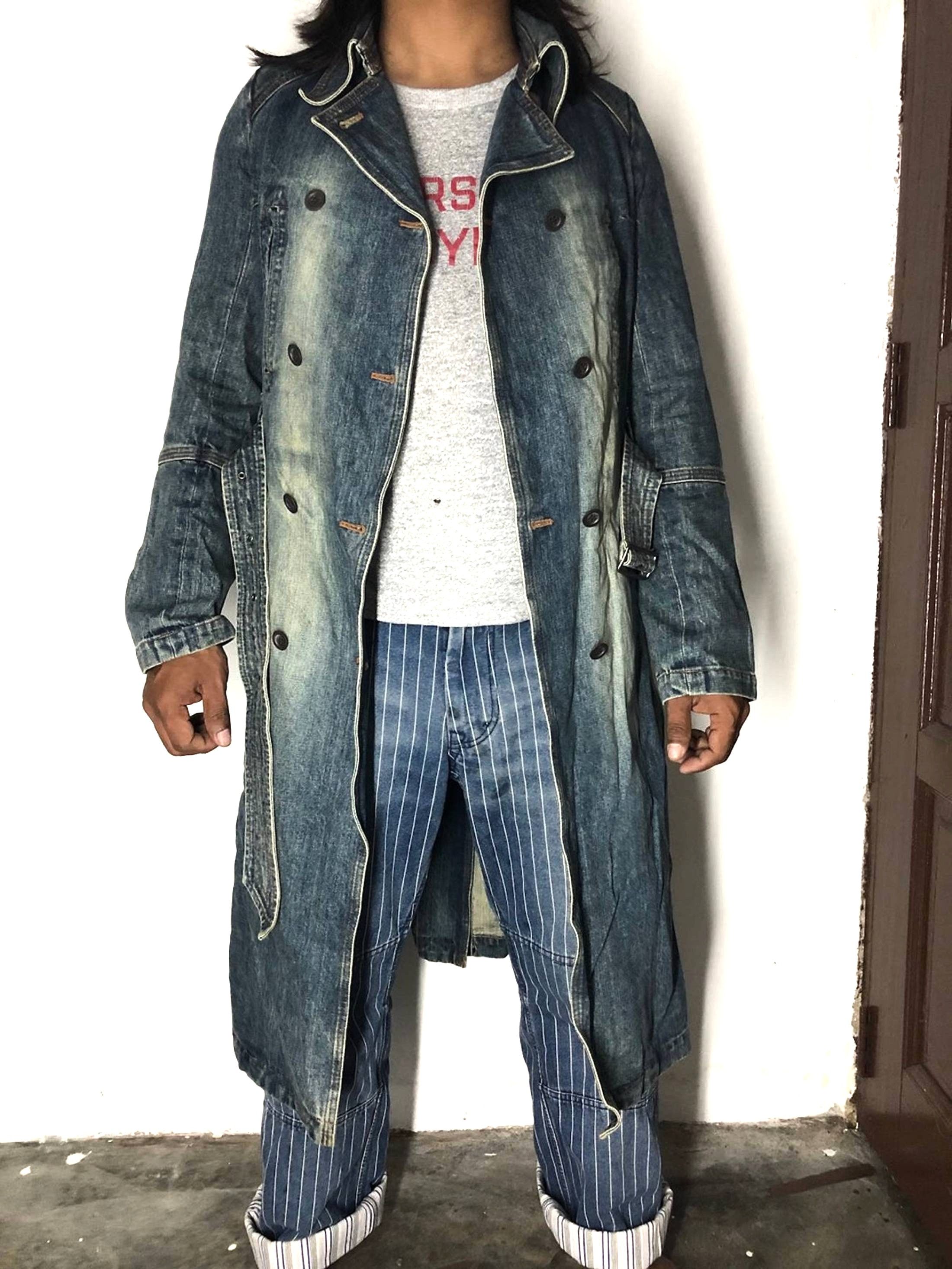 Issey Miyake × Tsumori Chisato 🔥Issey Miyake By Tsumori Chisato Vintage 1970's Denim Coat Size US S / EU 44-46 / 1 - 8 Thumbnail