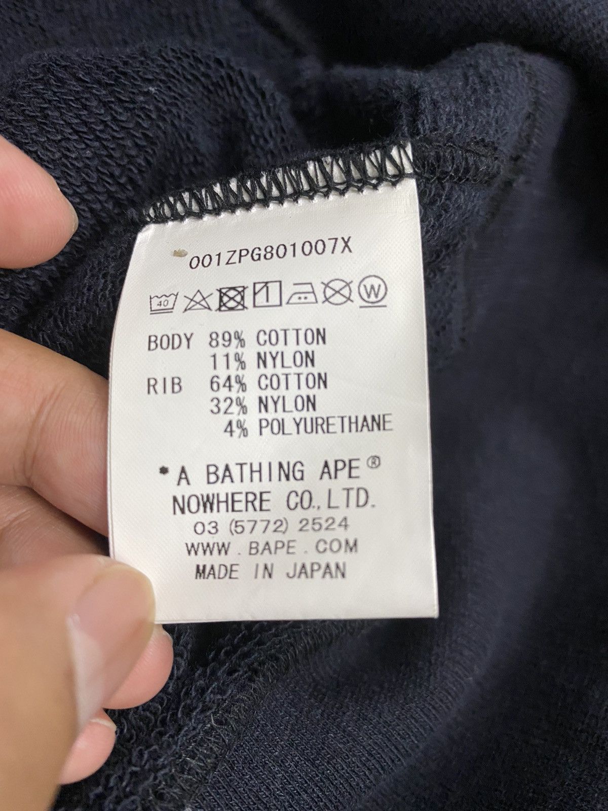 Bape A Bathing Ape Cordura Fabric Hoodies L Size US L / EU 52-54 / 3 - 9 Thumbnail