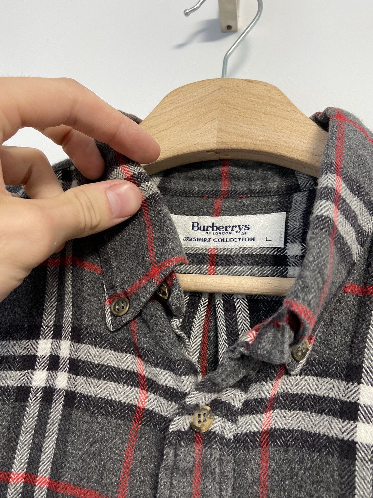 Burberry Burberrys Vintage Button Up Shirt Monogram Size US L / EU 52-54 / 3 - 13 Thumbnail