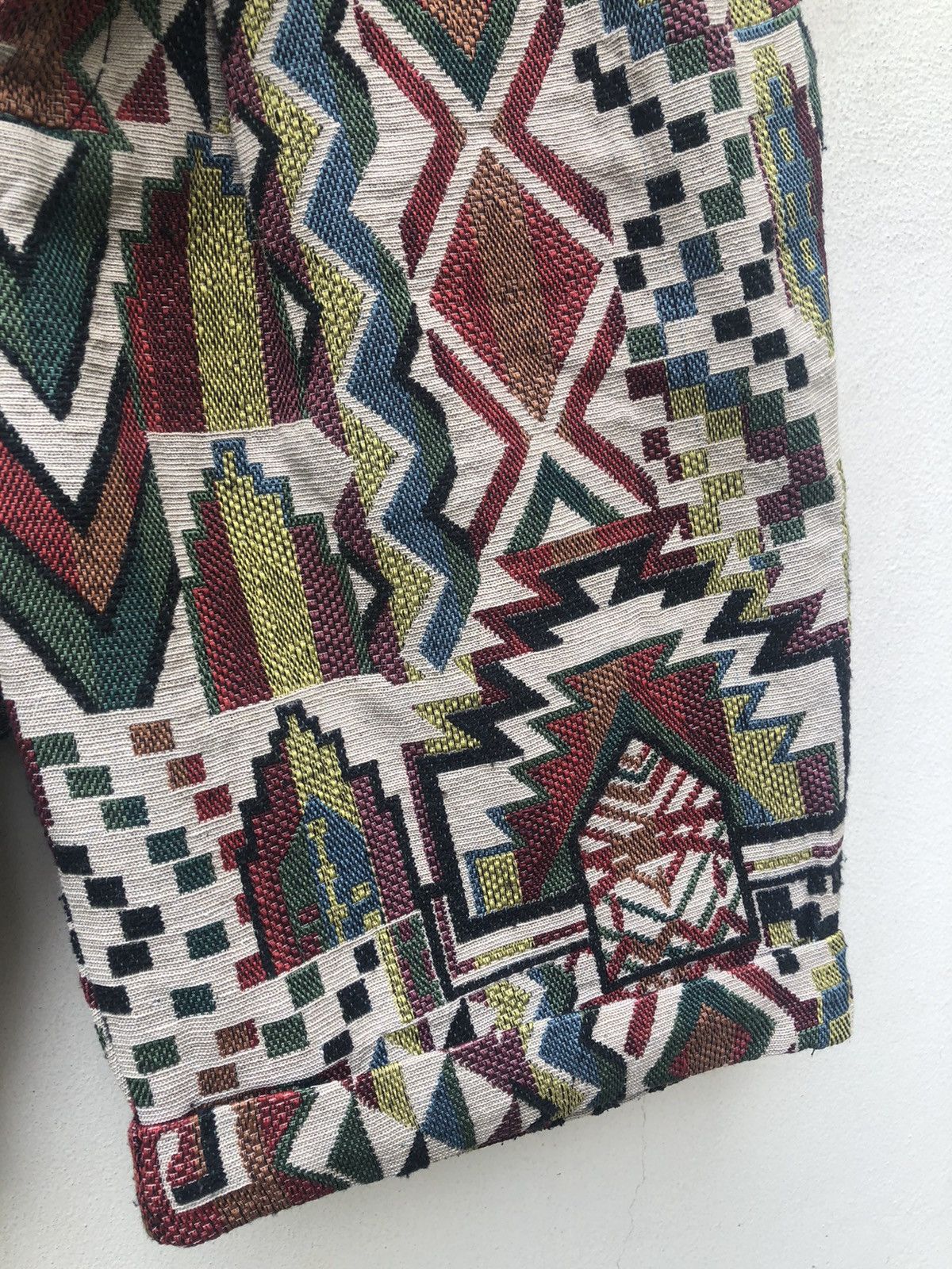 Vintage Ryu Koizumi Japan Jacquard Short Pant Size US 30 / EU 46 - 10 Thumbnail