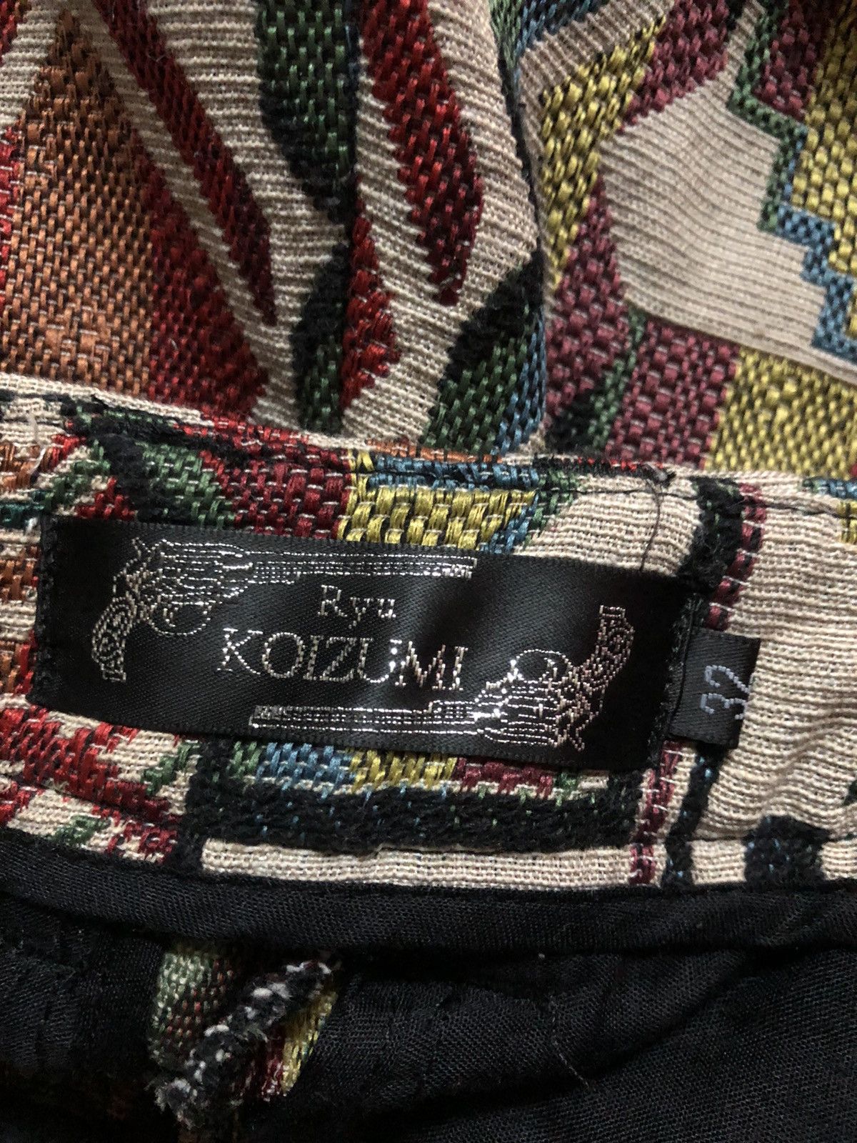 Vintage Ryu Koizumi Japan Jacquard Short Pant Size US 30 / EU 46 - 25 Thumbnail