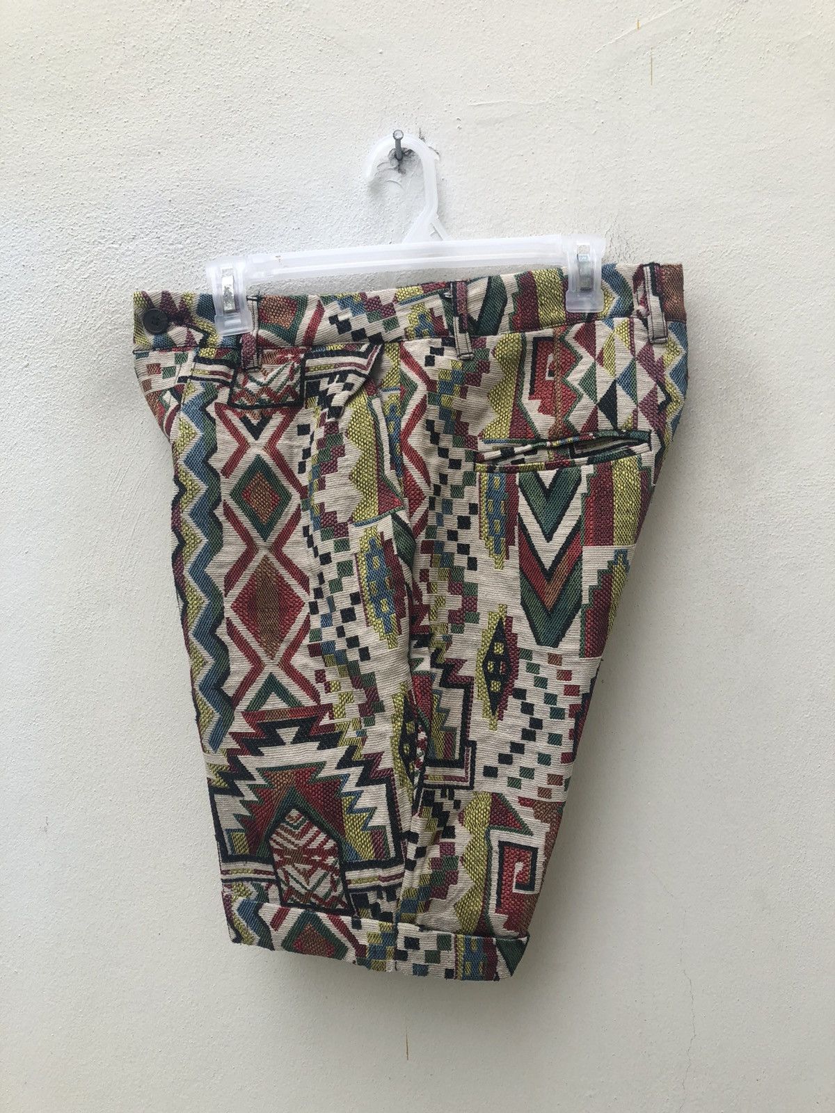 Vintage Ryu Koizumi Japan Jacquard Short Pant Size US 30 / EU 46 - 18 Thumbnail