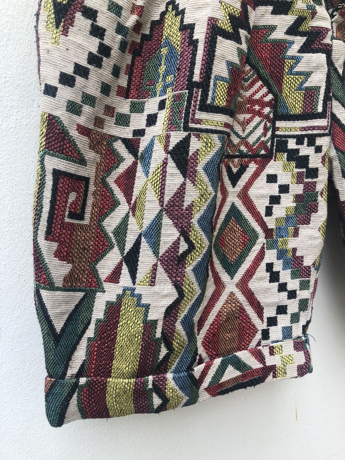 Vintage Ryu Koizumi Japan Jacquard Short Pant Size US 30 / EU 46 - 9 Thumbnail