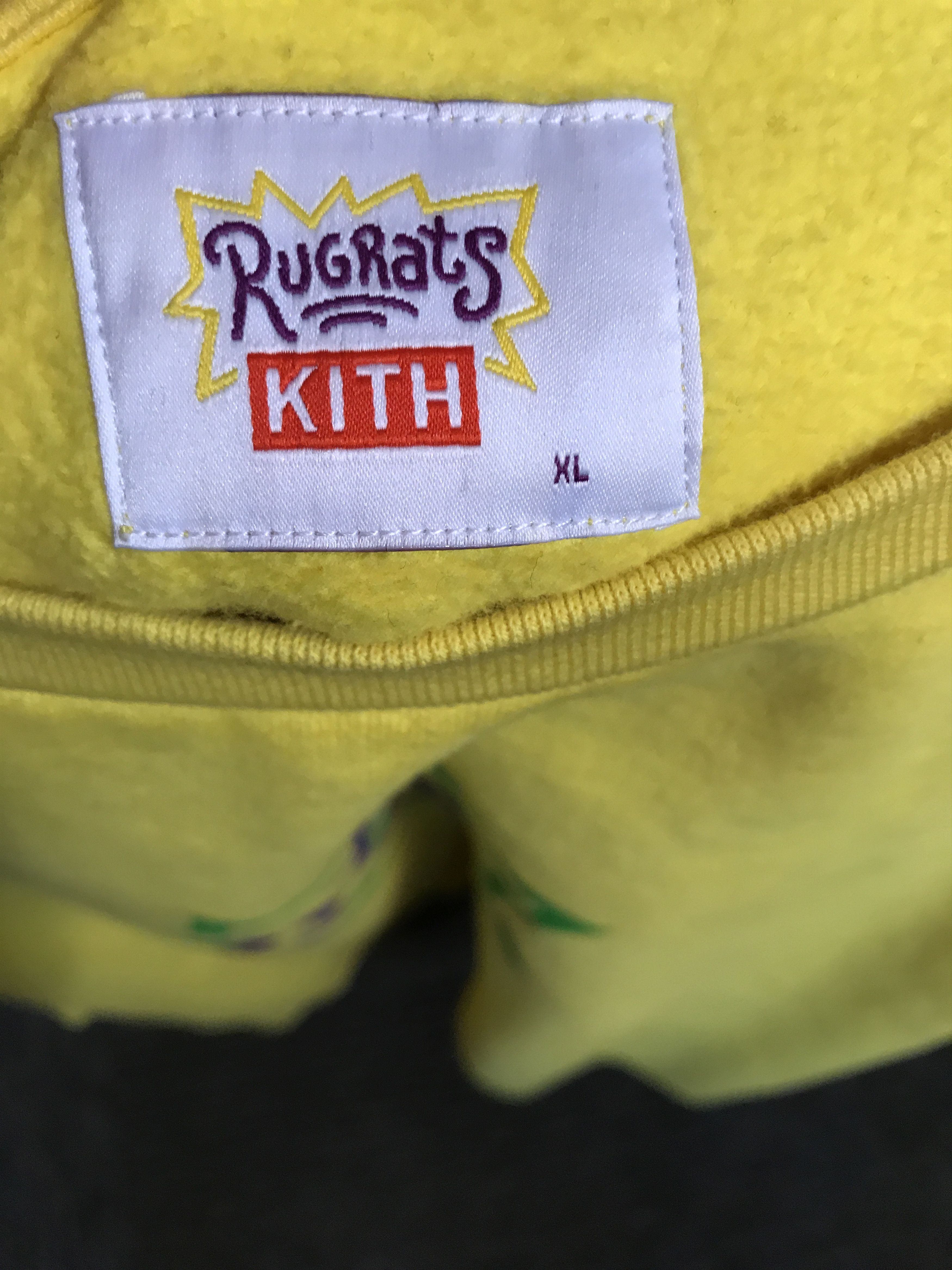 Kith Rare Kith x Rugrats Yellow Crewneck Sweatshirt | Grailed