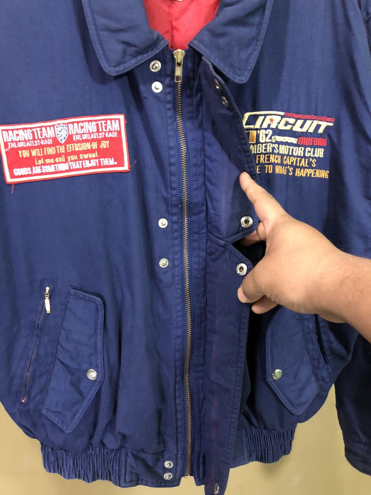 Vintage Vintage Circuit Racing Team Bomber Jacket Size US L / EU 52-54 / 3 - 7 Thumbnail