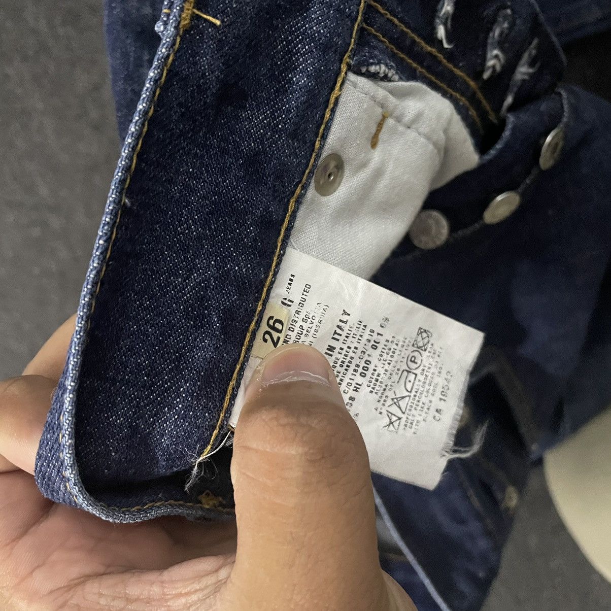 Helmut Lang Vintage 90's Distress Helmut Lang Denim Size US 26 / EU 42 - 10 Thumbnail