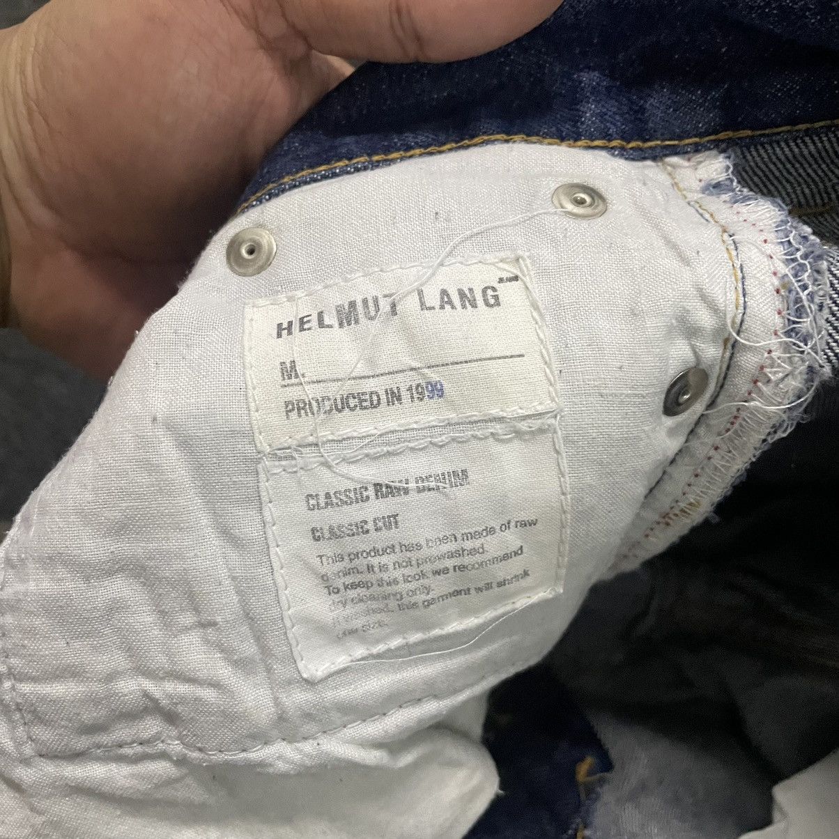 Helmut Lang Vintage 90's Distress Helmut Lang Denim Size US 26 / EU 42 - 11 Thumbnail