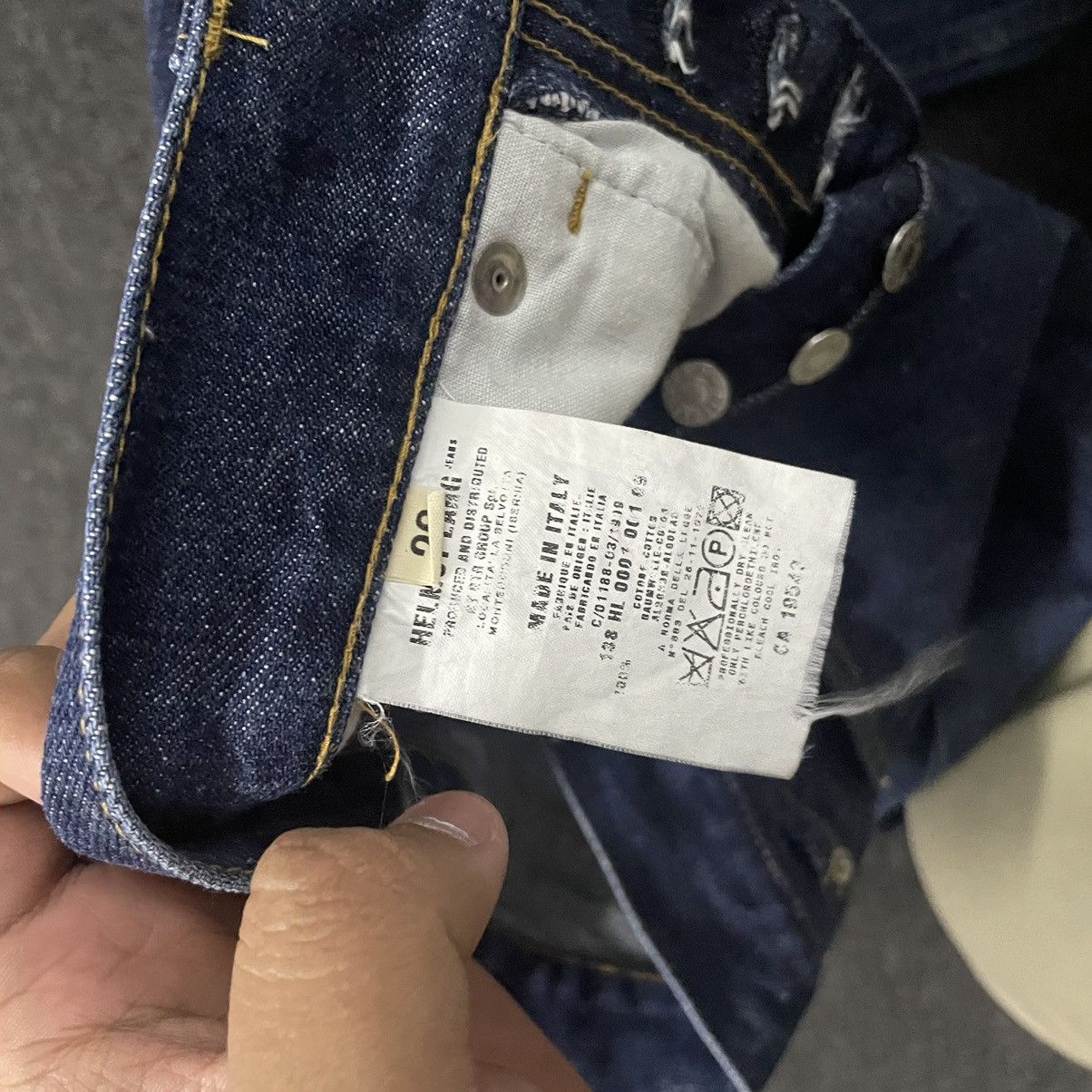 Helmut Lang Vintage 90's Distress Helmut Lang Denim Size US 26 / EU 42 - 9 Thumbnail