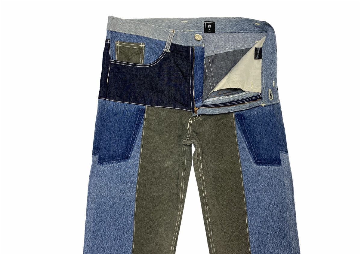 Japanese Brand Japanese Brand TCC Patchwork Multicolor Denim Pants Size US 34 / EU 50 - 3 Thumbnail
