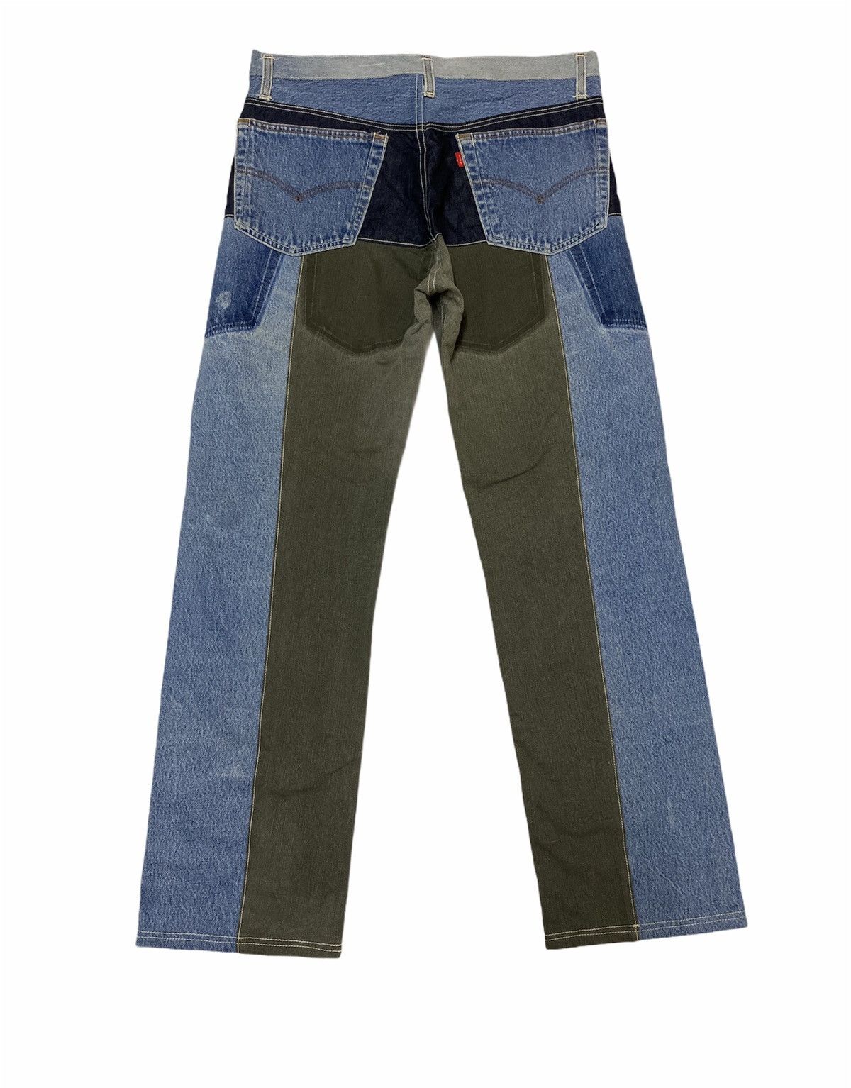 Japanese Brand Japanese Brand TCC Patchwork Multicolor Denim Pants Size US 34 / EU 50 - 2 Thumbnail