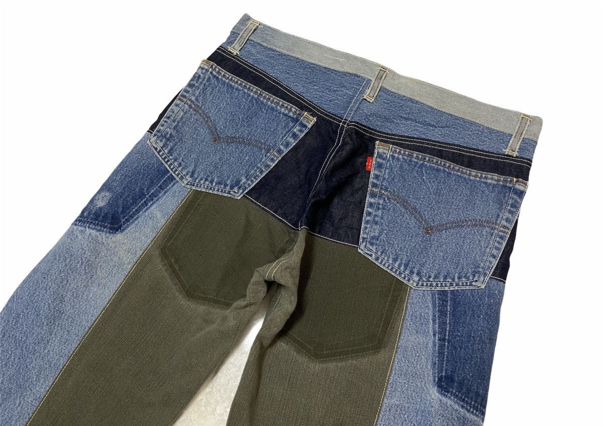 Japanese Brand Japanese Brand TCC Patchwork Multicolor Denim Pants Size US 34 / EU 50 - 5 Thumbnail