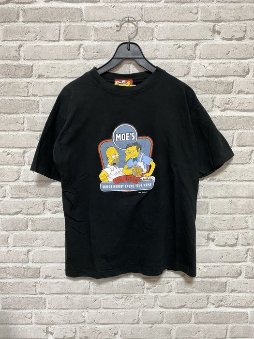 Vintage The Simpsons 2001 Vintage Rare Moe And Homer Movie tee Grailed