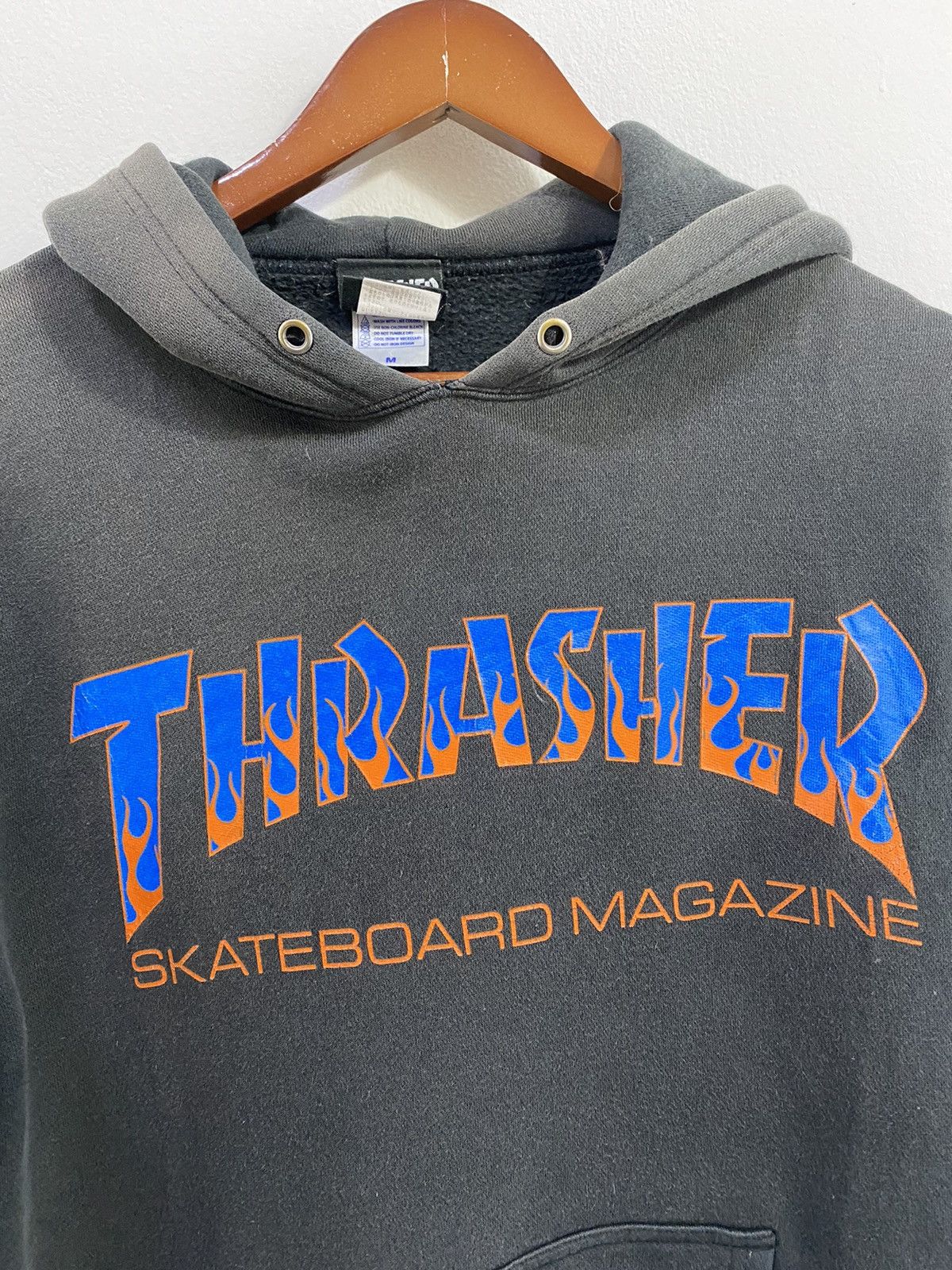 Thrasher Vintage Thrasher Hoodies Flame Logo Design Skate Style Size US M / EU 48-50 / 2 - 4 Thumbnail
