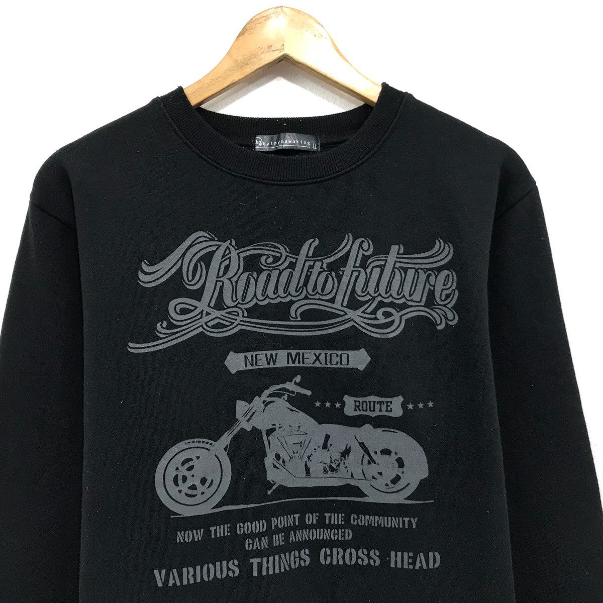 Japanese Brand × Seditionaries Vintage Sweatshirt CrewNeck Road To Future Motor Cycle Size US M / EU 48-50 / 2 - 2 Thumbnail