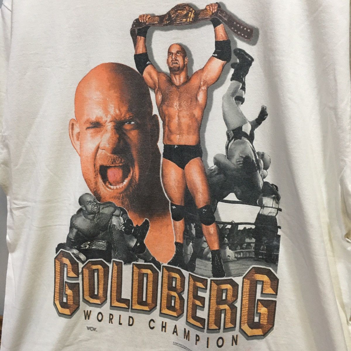 VINTAGE 98’s‼️Goldberg World Champion WCW By Oneita Tee