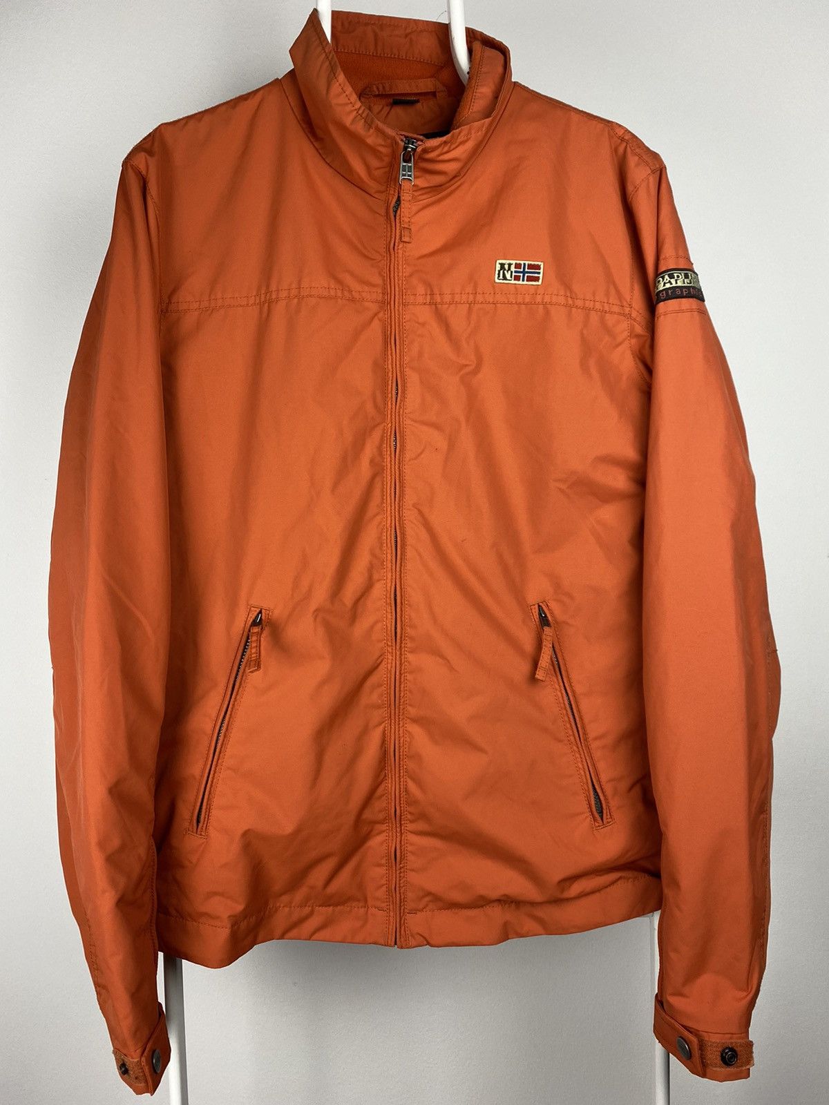 Napapijri Napapijri vintage Orange light jacket small logo Size US M / EU 48-50 / 2 - 1 Thumbnail