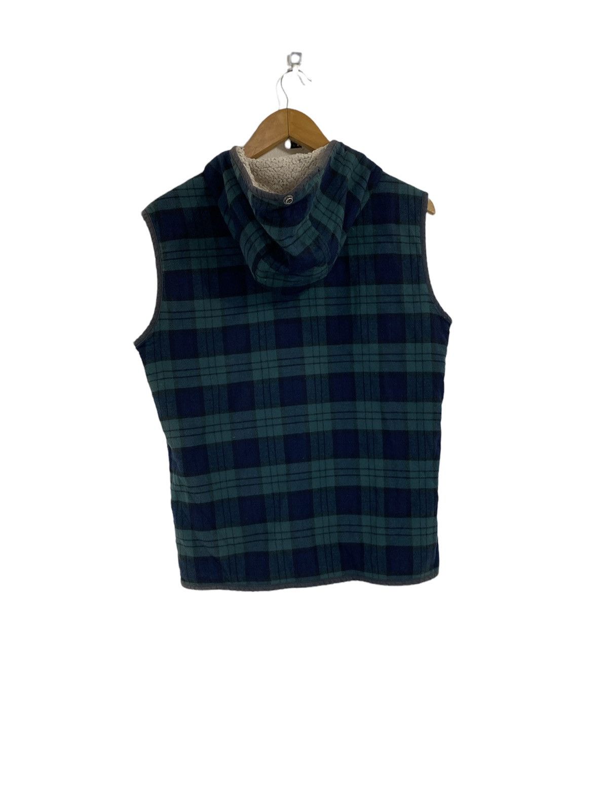 The North Face The North Face Green Tartan Fleece Vest Hoodie Size US M / EU 48-50 / 2 - 2 Thumbnail