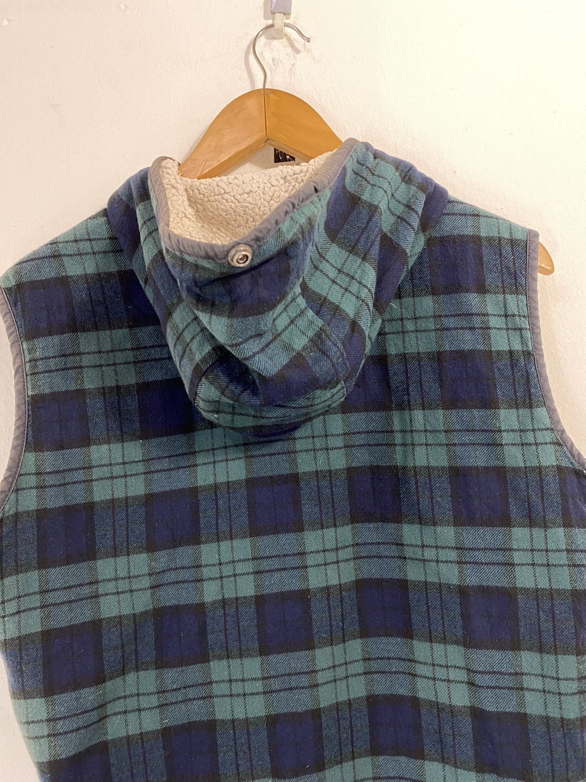 The North Face The North Face Green Tartan Fleece Vest Hoodie Size US M / EU 48-50 / 2 - 5 Thumbnail