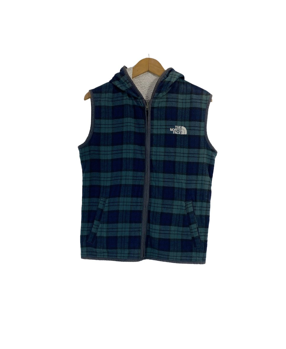 North face plaid vest hotsell