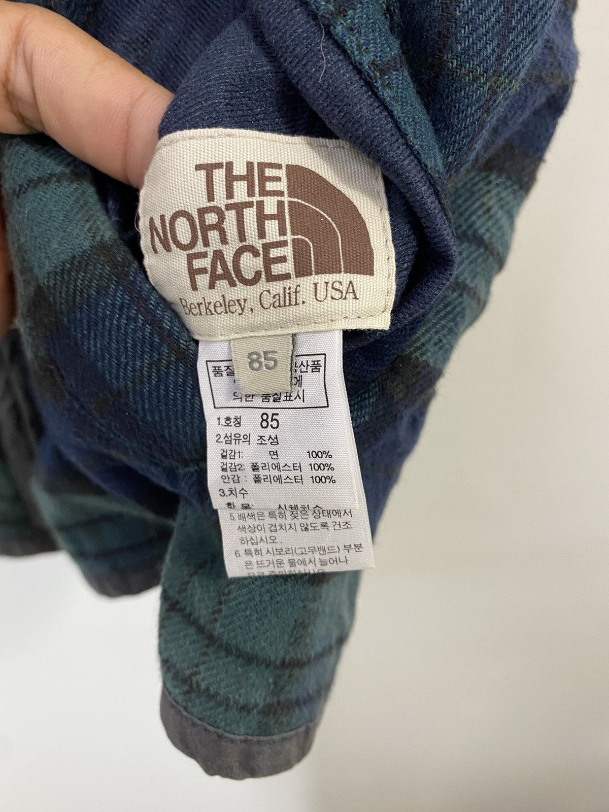 The North Face The North Face Green Tartan Fleece Vest Hoodie Size US M / EU 48-50 / 2 - 3 Thumbnail