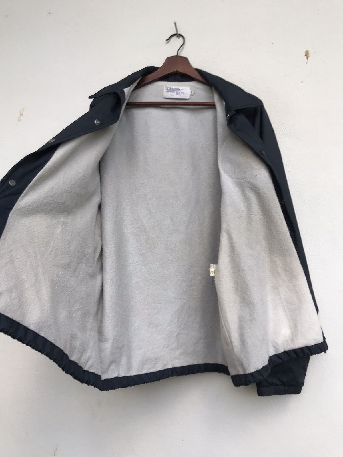 New York Yankees Vintage 80s Yankees Chalk Line USA Big Logo Coach Iacket Size US L / EU 52-54 / 3 - 4 Thumbnail