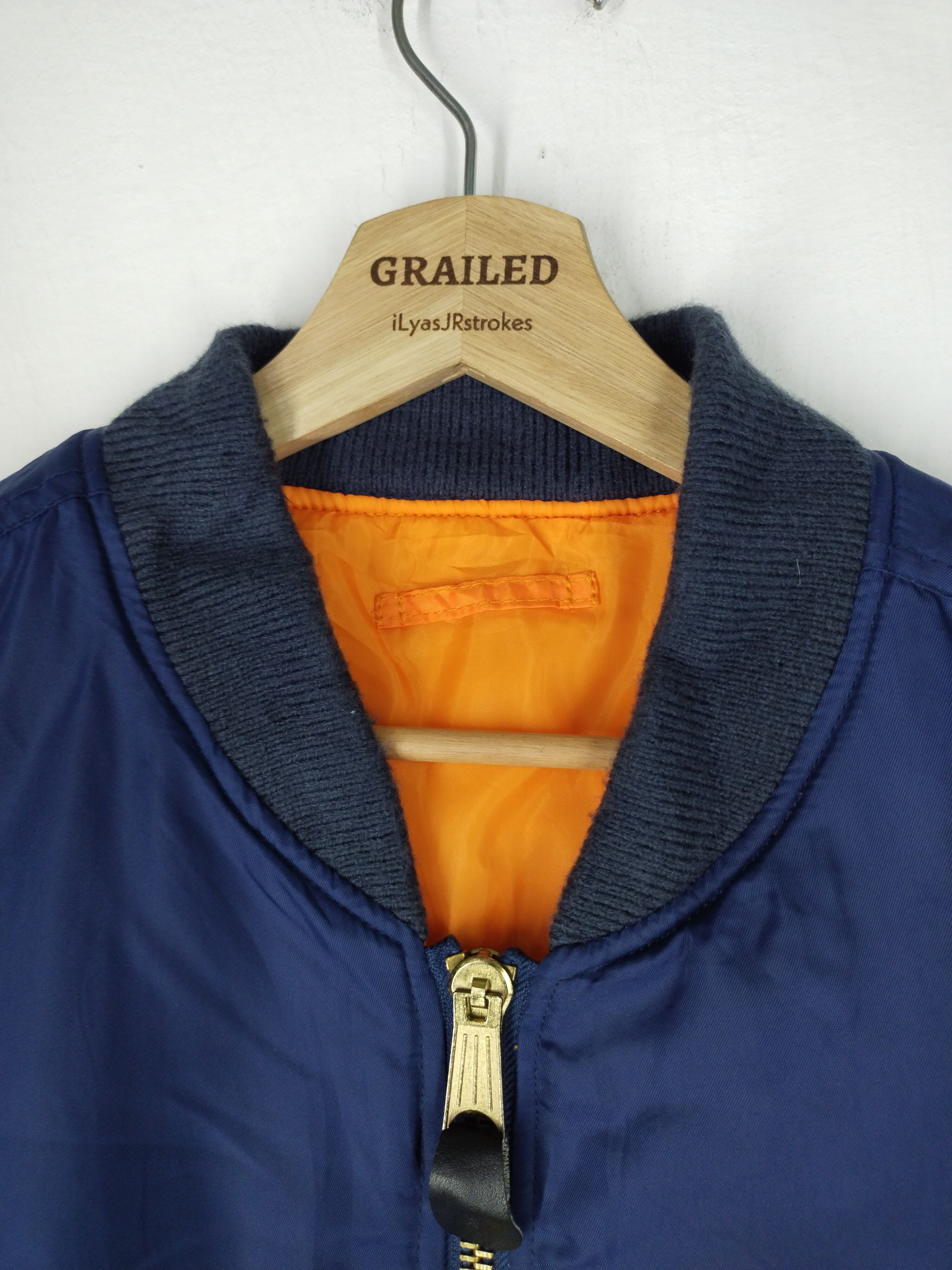 Japanese Brand BOMBER JACKET KANAGAWA UNIVERSITY ACADEMY MONEY Size US L / EU 52-54 / 3 - 15 Thumbnail