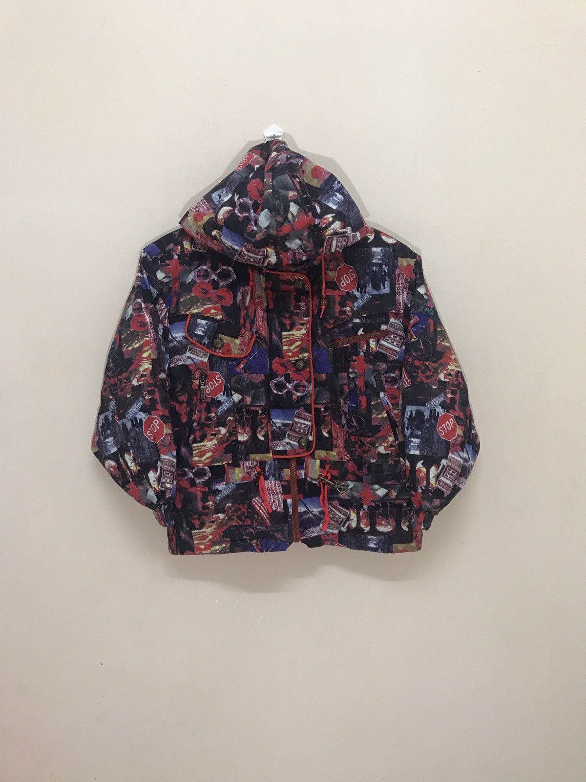 image of Bjorn Borg x Fila The Iconic Fila Casual Jacket, Over Print Design Windbreaker, Men's (Size Medium)