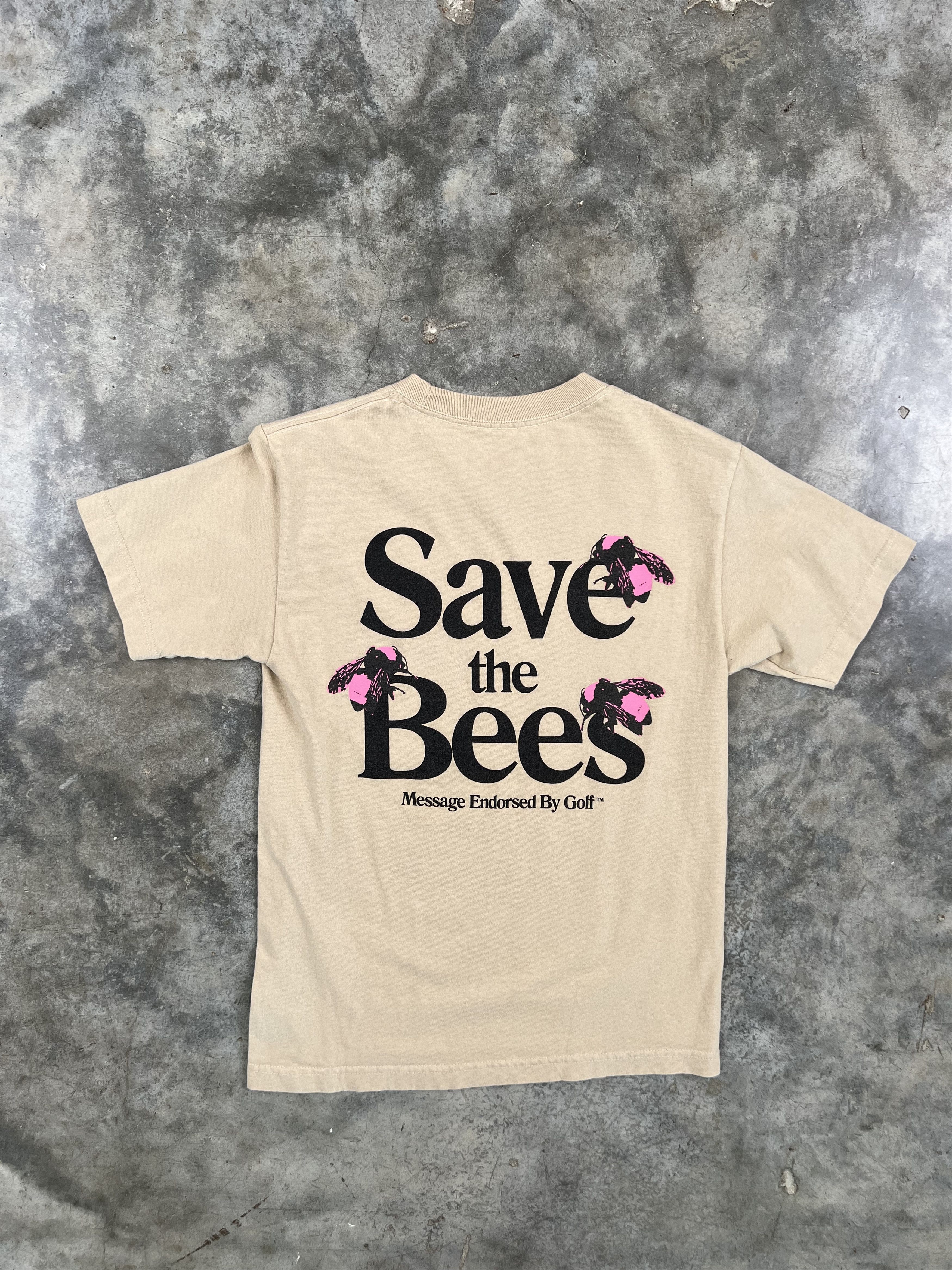 Golf Wang Golf Wang Save The Bees Beige Sand Tee Sand Size US S / EU 44-46 / 1 - 1 Thumbnail