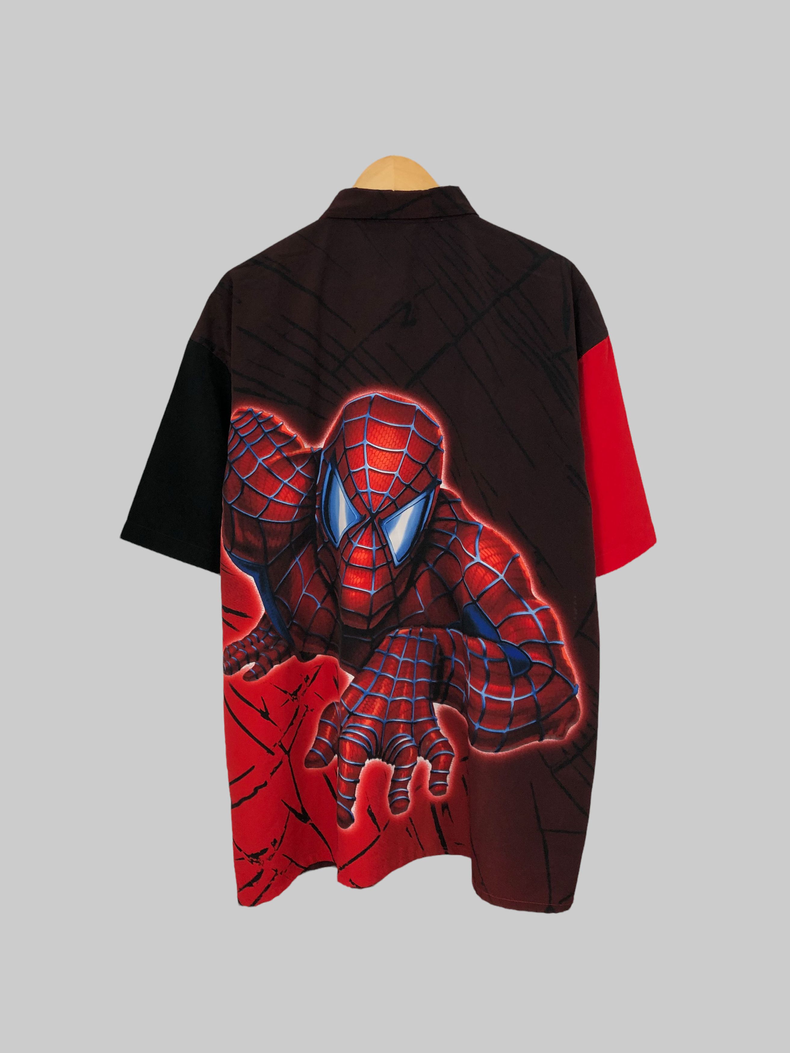 DC Comics Vintage 2002 Spider-man shirt (Captain America Iron Man) Size US XL / EU 56 / 4 - 2 Thumbnail