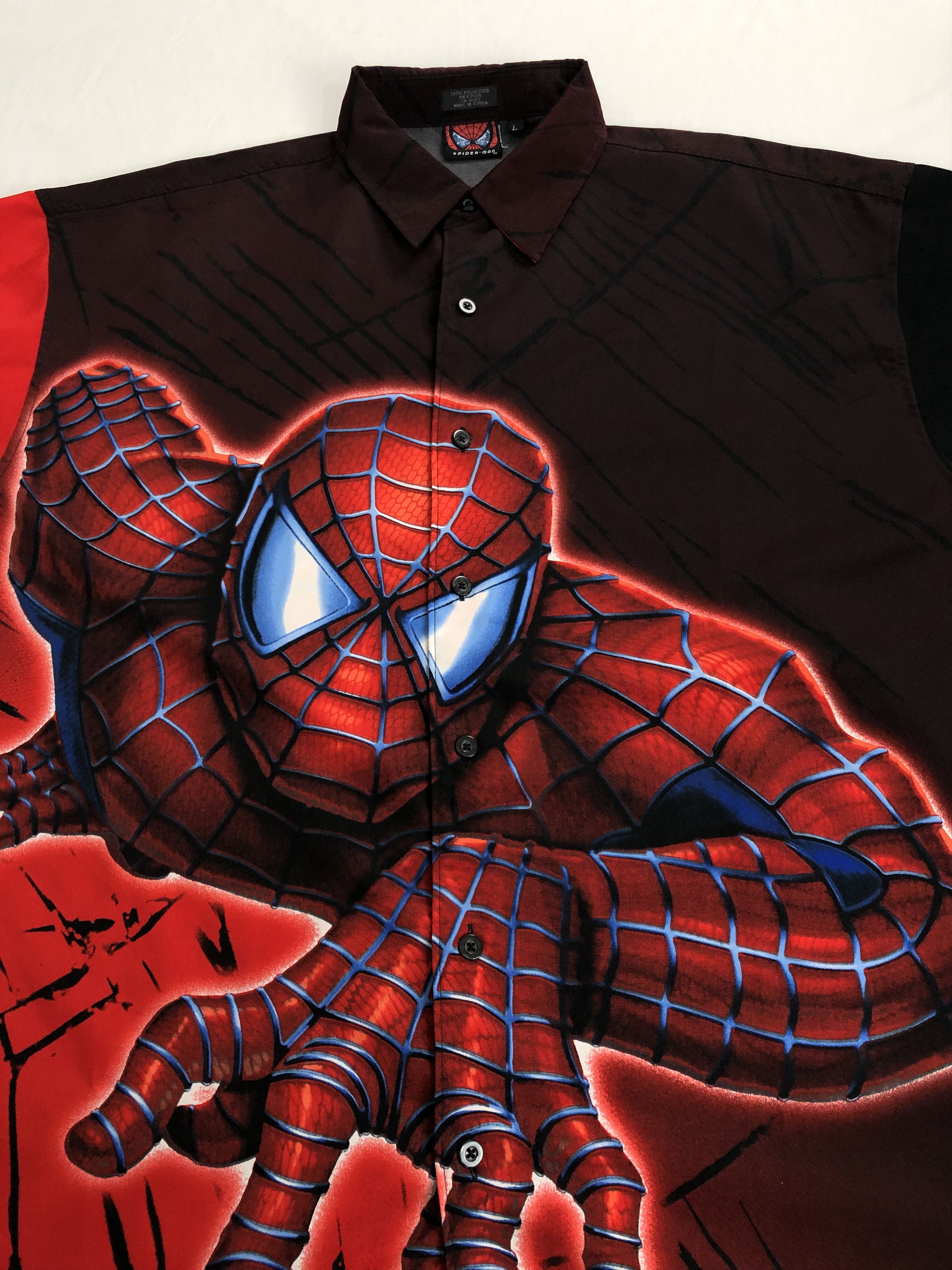 DC Comics Vintage 2002 Spider-man shirt (Captain America Iron Man) Size US XL / EU 56 / 4 - 3 Thumbnail