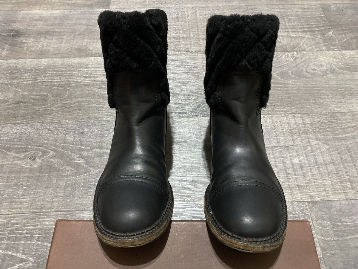 Chanel Chanel Women’s Ankle Fur Boots Size US 7 / IT 37 - 3 Thumbnail