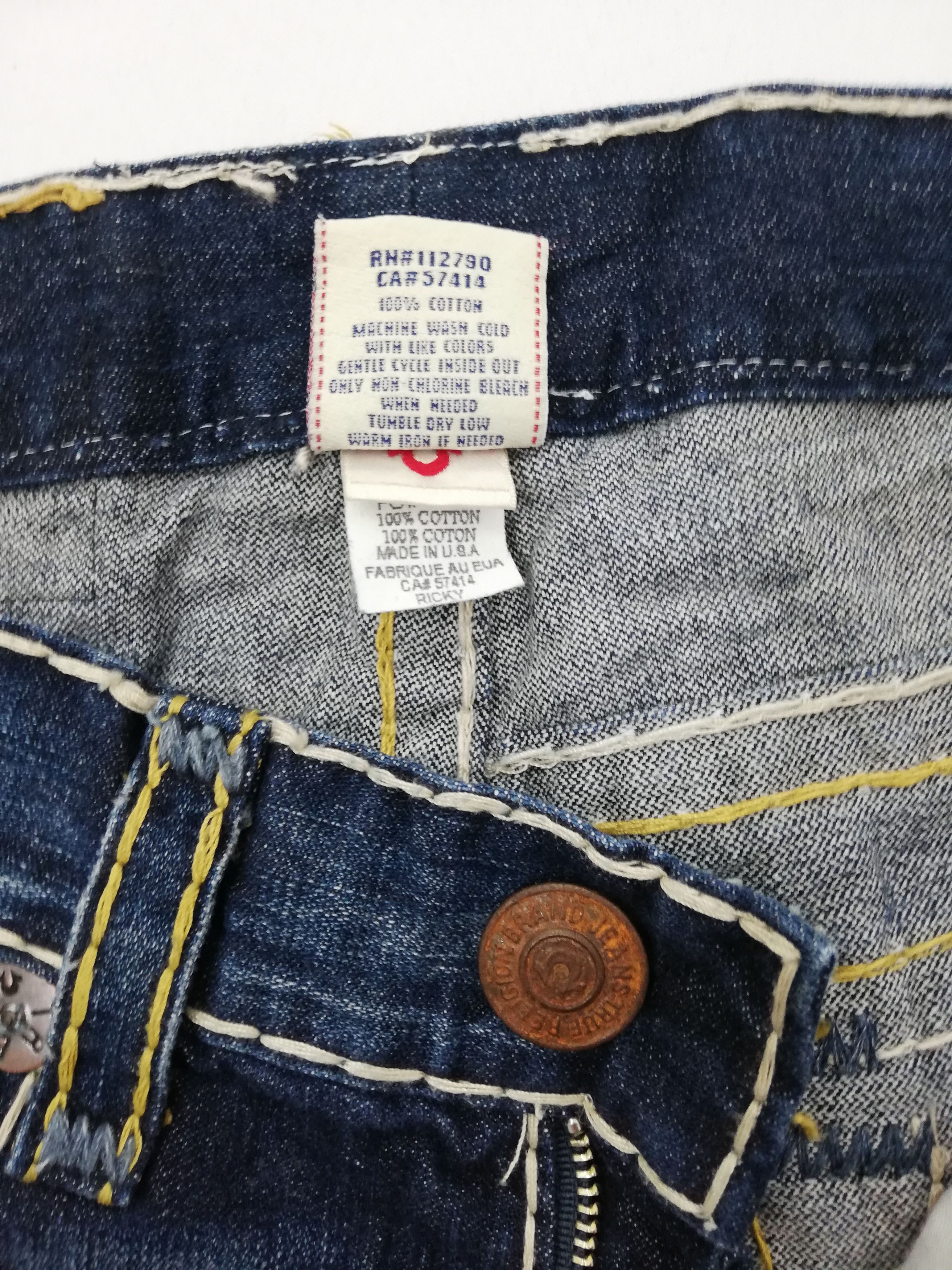 True Religion True Religion Ricky Super T Denim Jeans Size US 32 / EU 48 - 7 Thumbnail