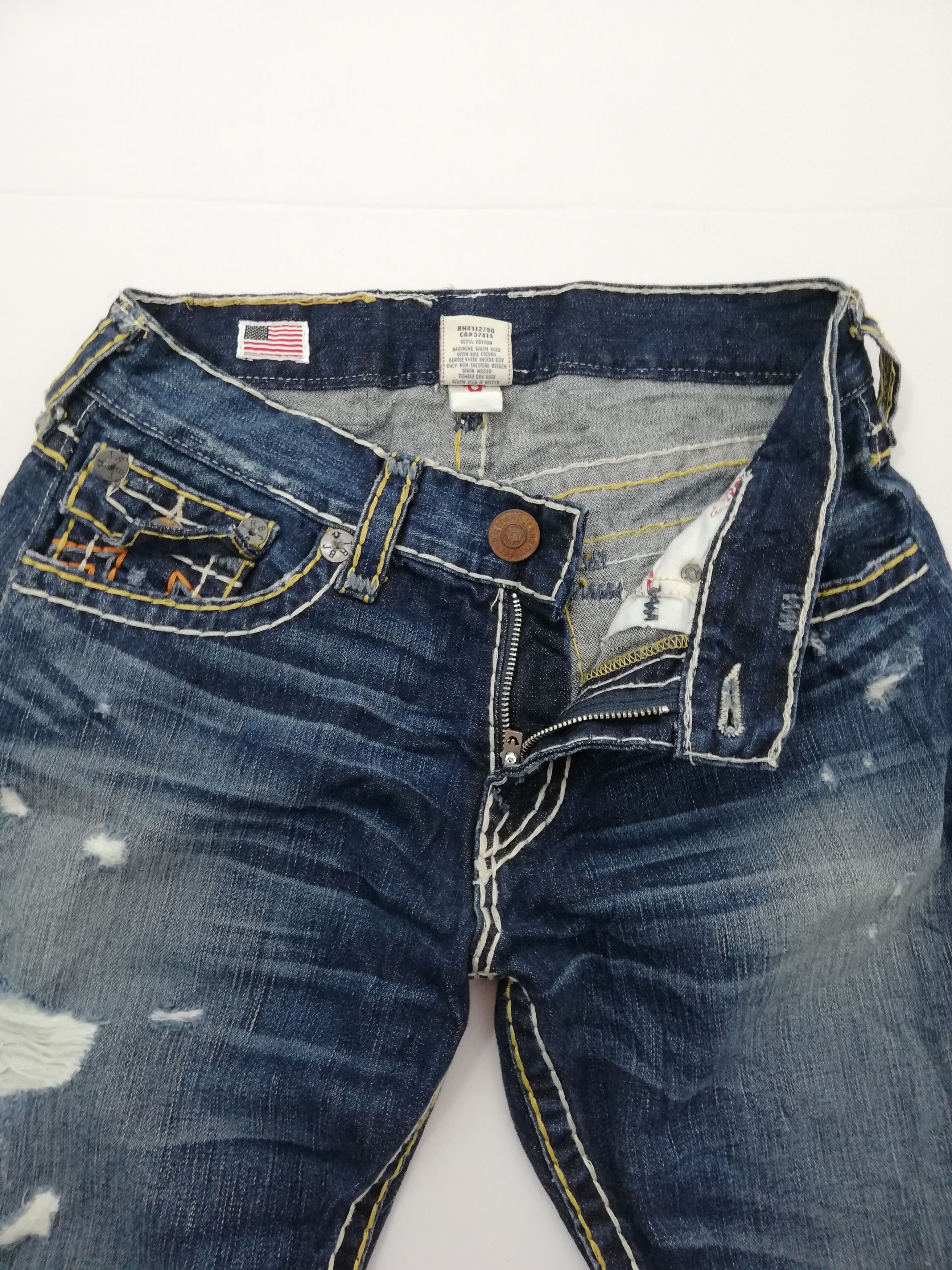 True Religion True Religion Ricky Super T Denim Jeans Size US 32 / EU 48 - 4 Thumbnail
