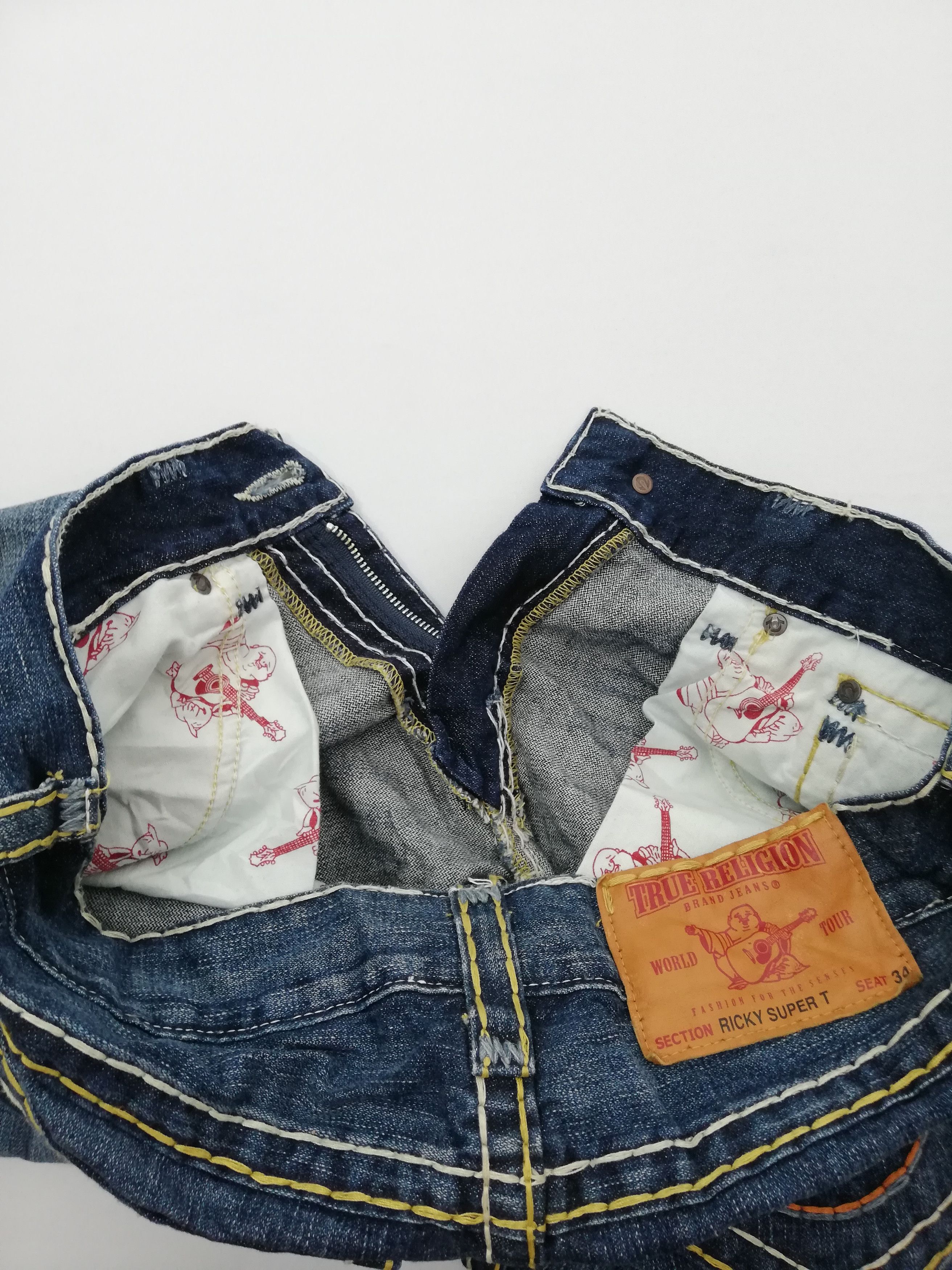 True Religion True Religion Ricky Super T Denim Jeans Size US 32 / EU 48 - 5 Thumbnail