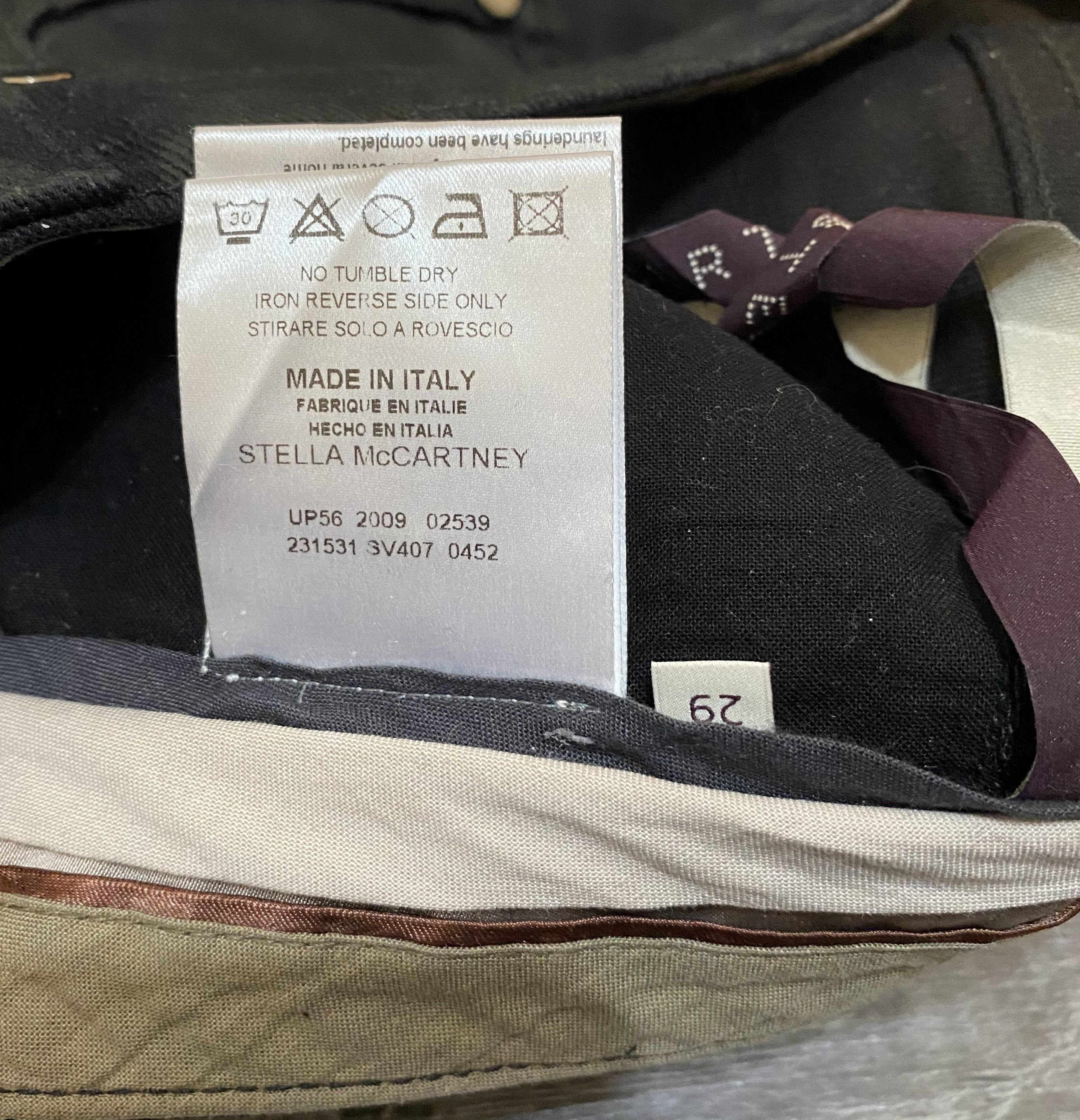 Stella McCartney Womens Stella McCartney ‘09 Waxed Coated Pattern Jeans Denim Size 29" - 12 Thumbnail