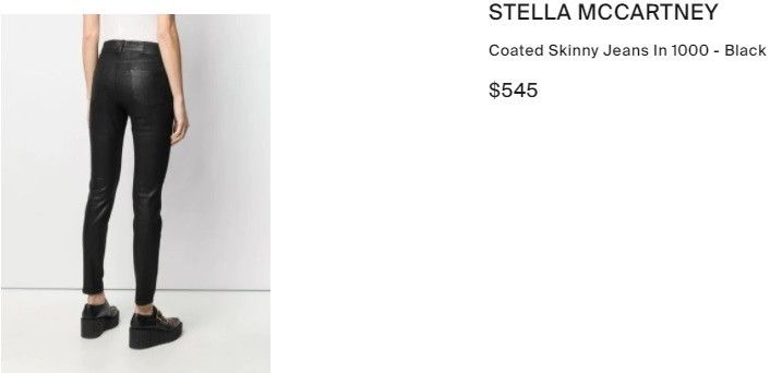 Stella McCartney Womens Stella McCartney ‘09 Waxed Coated Pattern Jeans Denim Size 29" - 16 Thumbnail