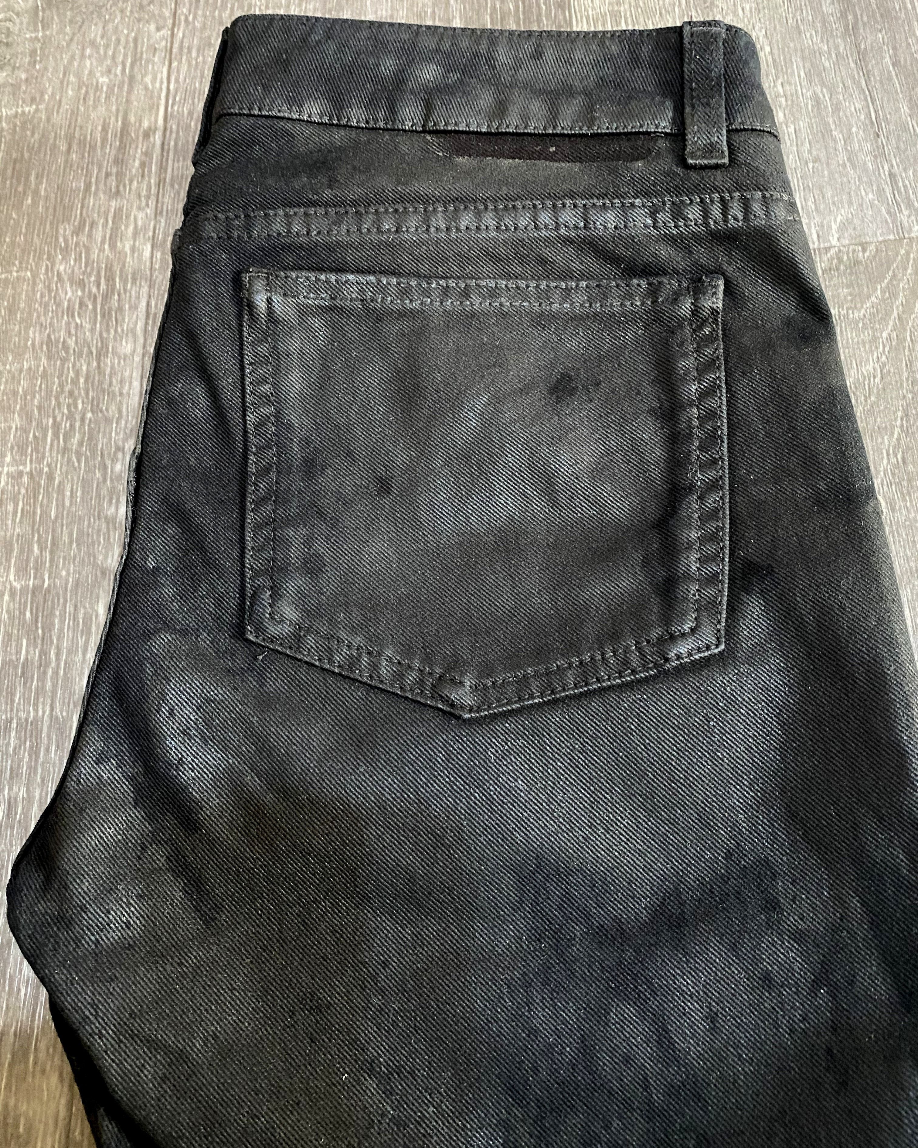 Stella McCartney Womens Stella McCartney ‘09 Waxed Coated Pattern Jeans Denim Size 29" - 5 Thumbnail