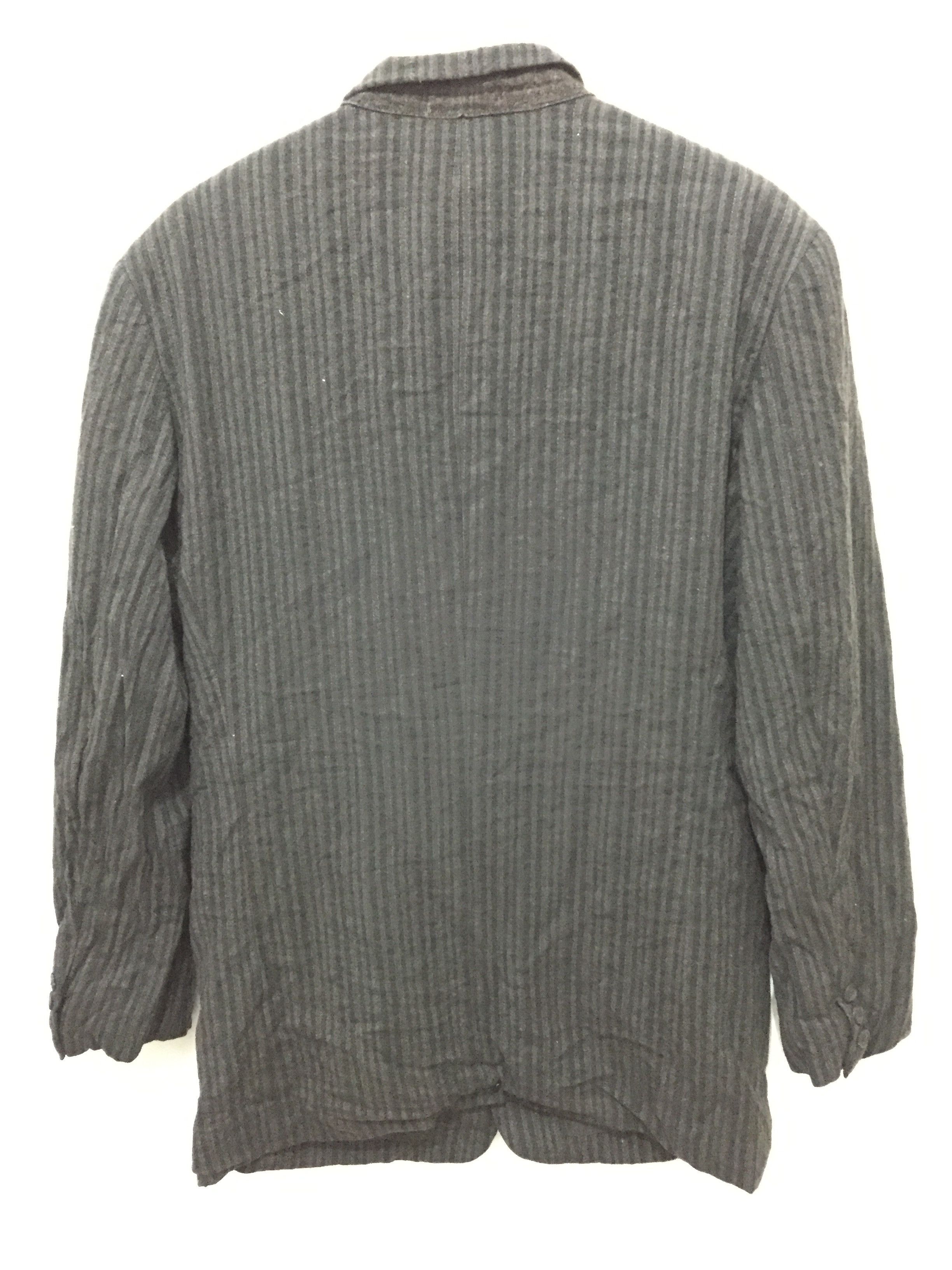 Issey Miyake 90's ISSEY MIYAKE MEN stripe jacket Size US XL / EU 56 / 4 - 7 Thumbnail