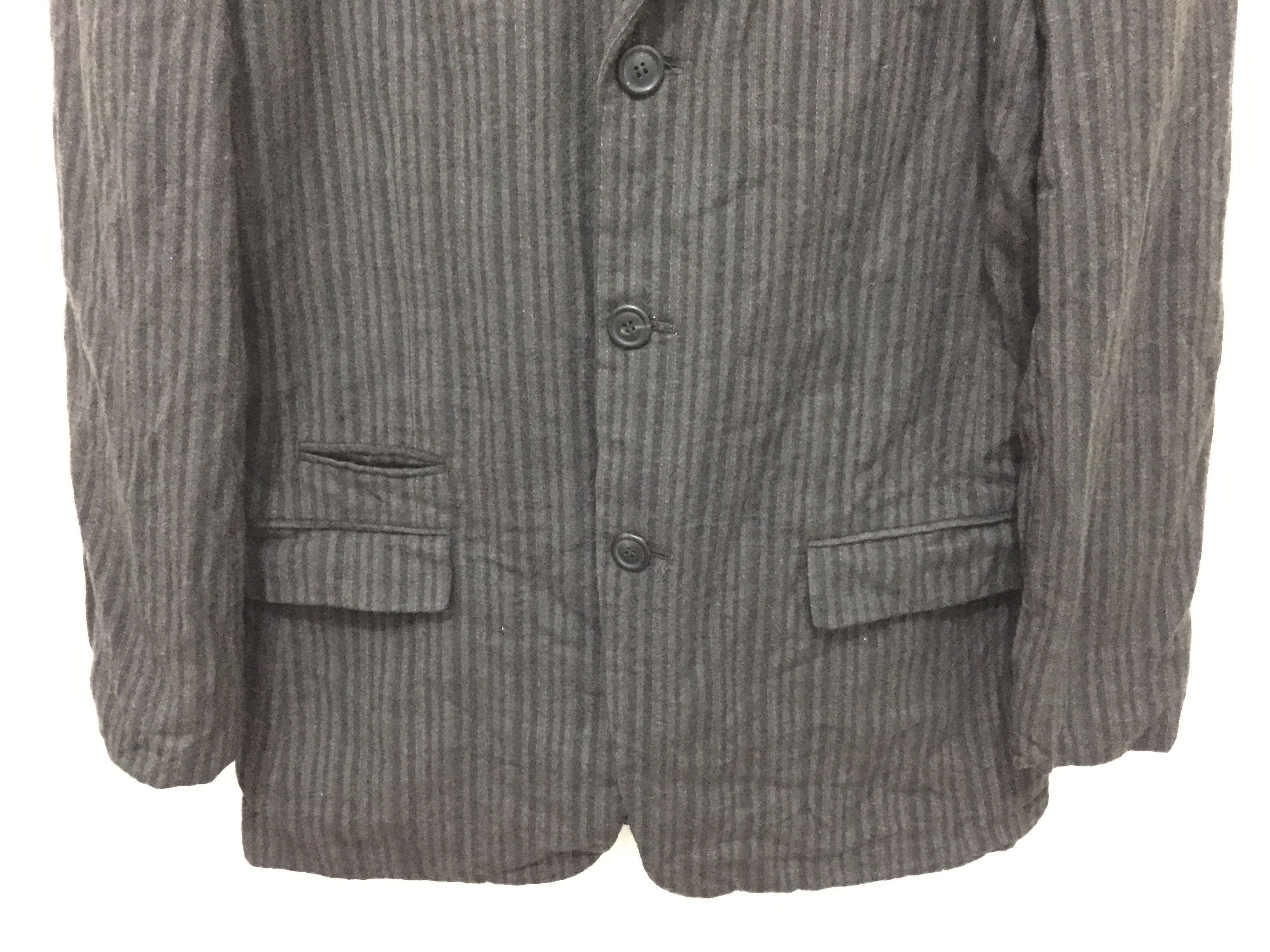 Issey Miyake 90's ISSEY MIYAKE MEN stripe jacket Size US XL / EU 56 / 4 - 4 Thumbnail